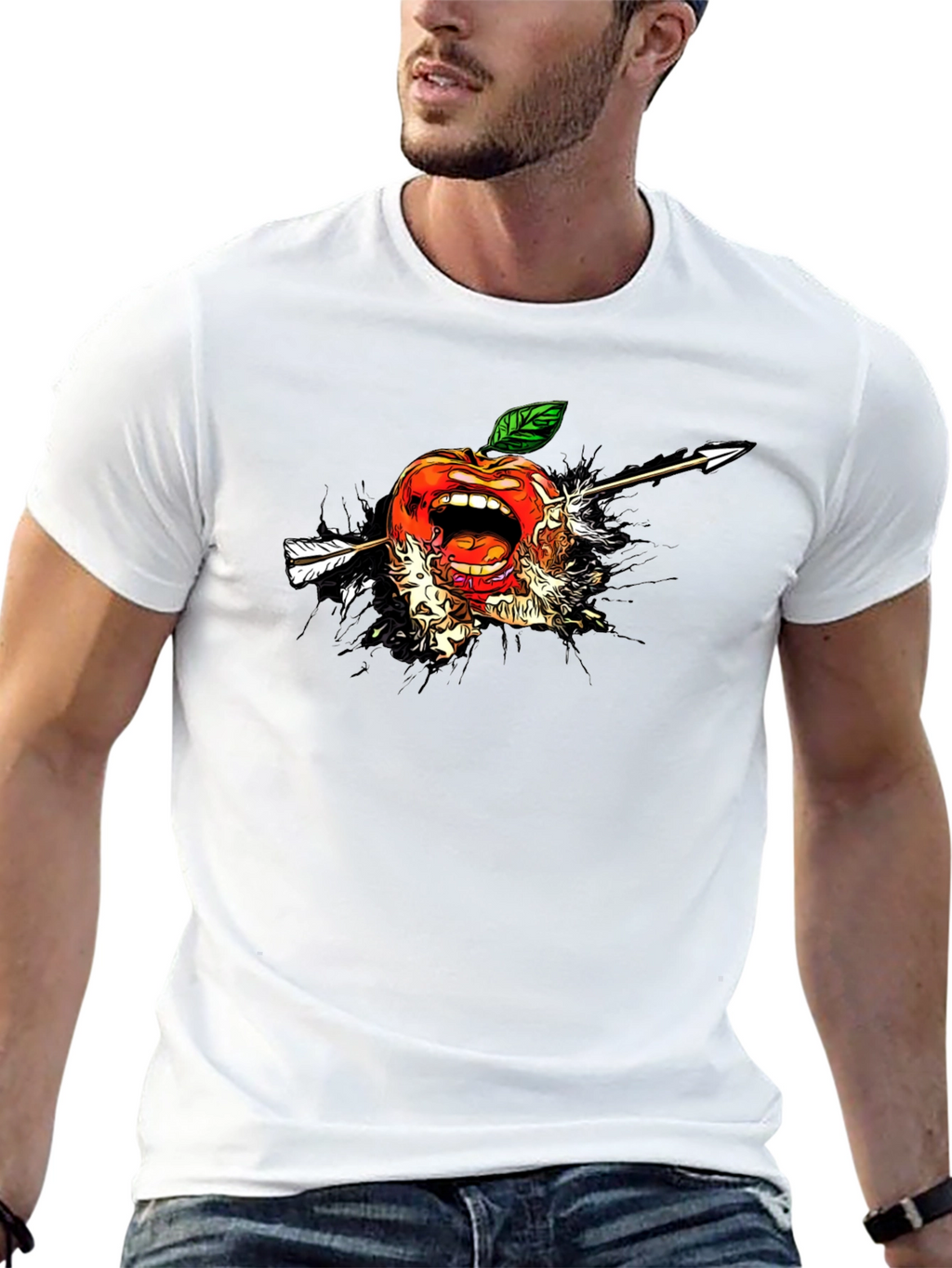 Apple Arrow T-Shirt - Unique Graphic Tee