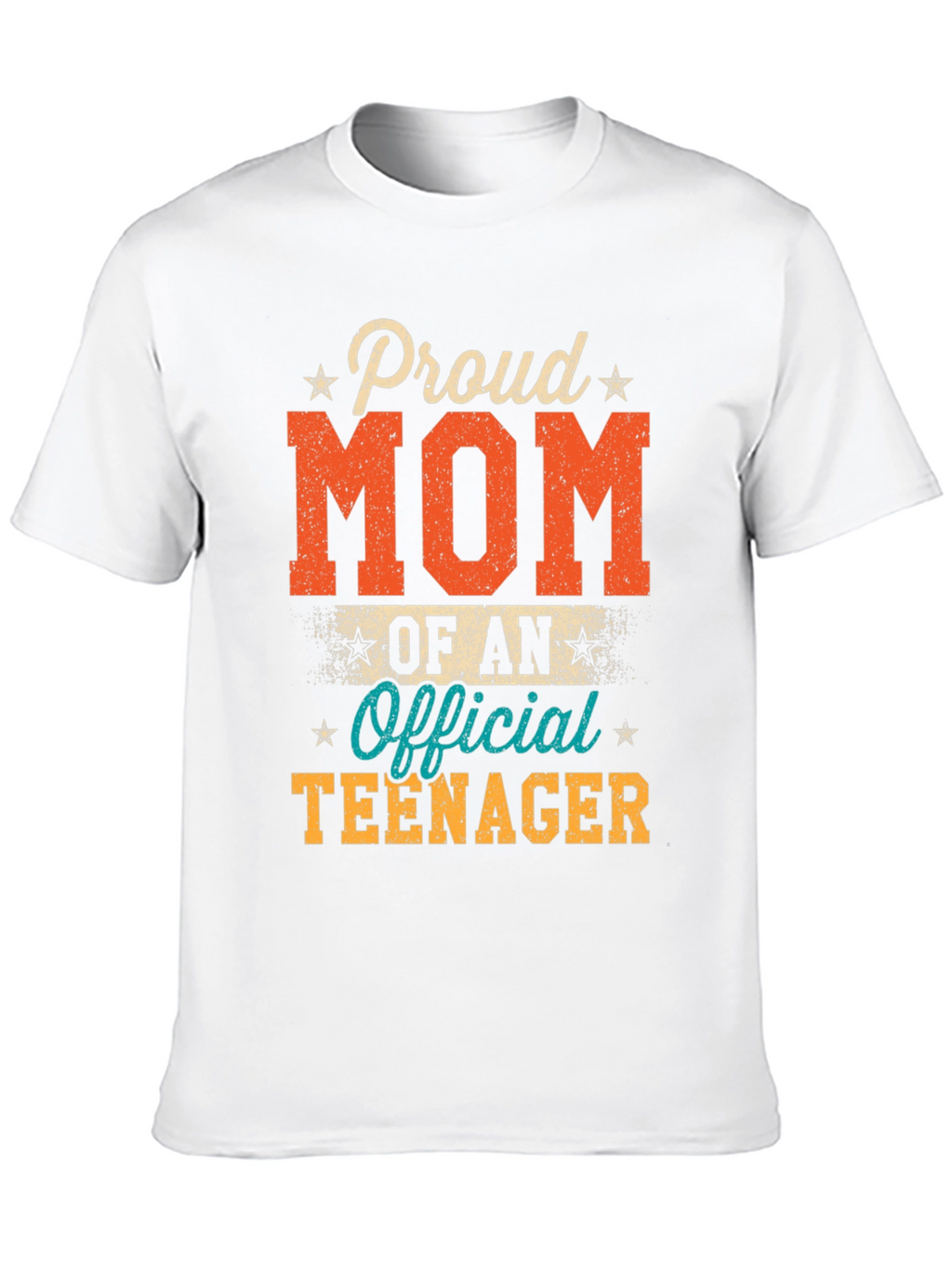 Proud Mom of an Official Teenager Black T-Shirt