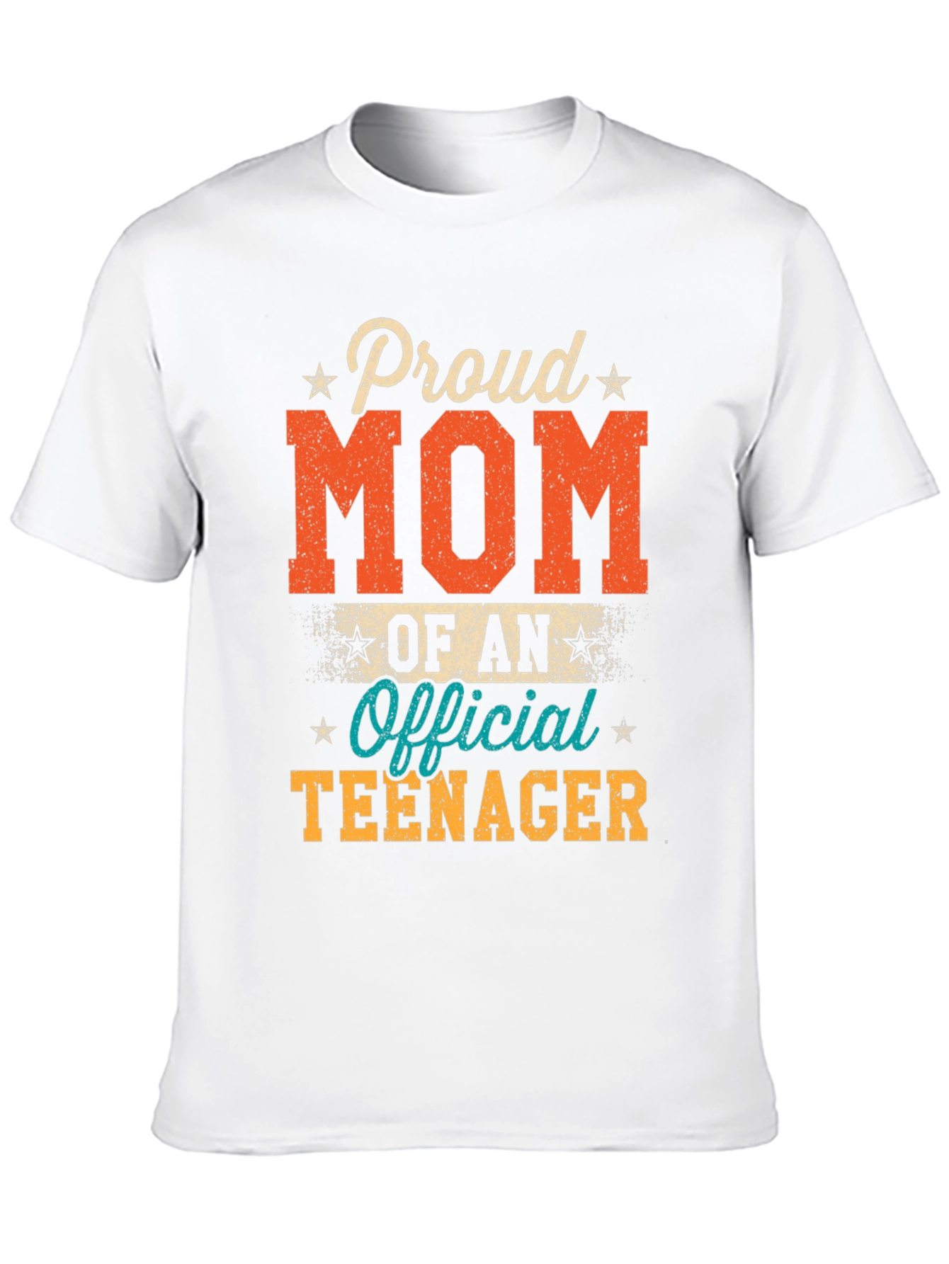 Proud Mom of an Official Teenager Black T-Shirt