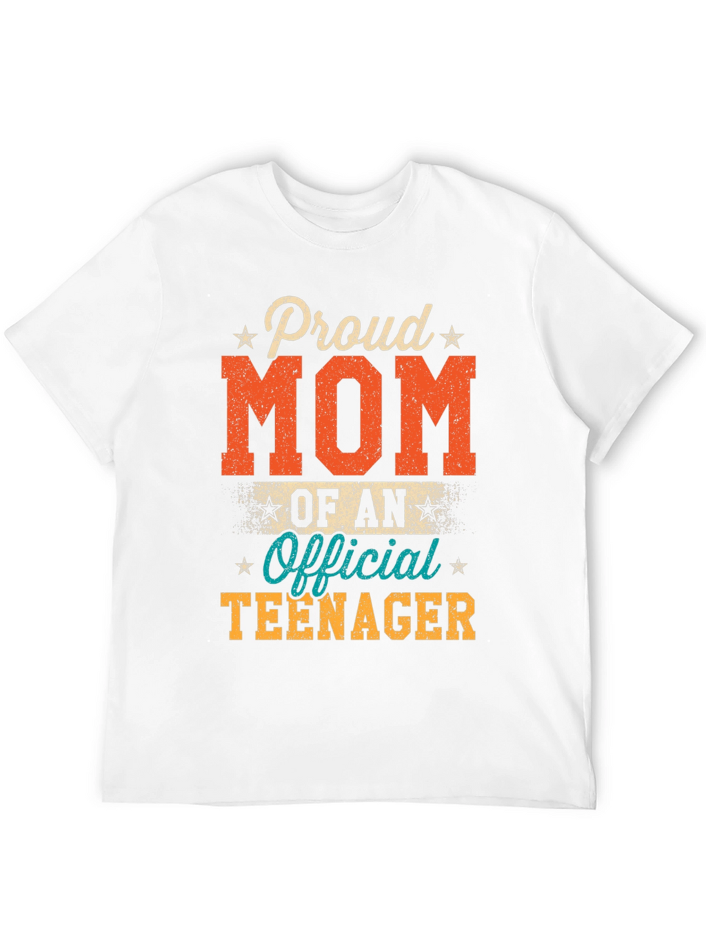 Proud Mom of an Official Teenager Black T-Shirt