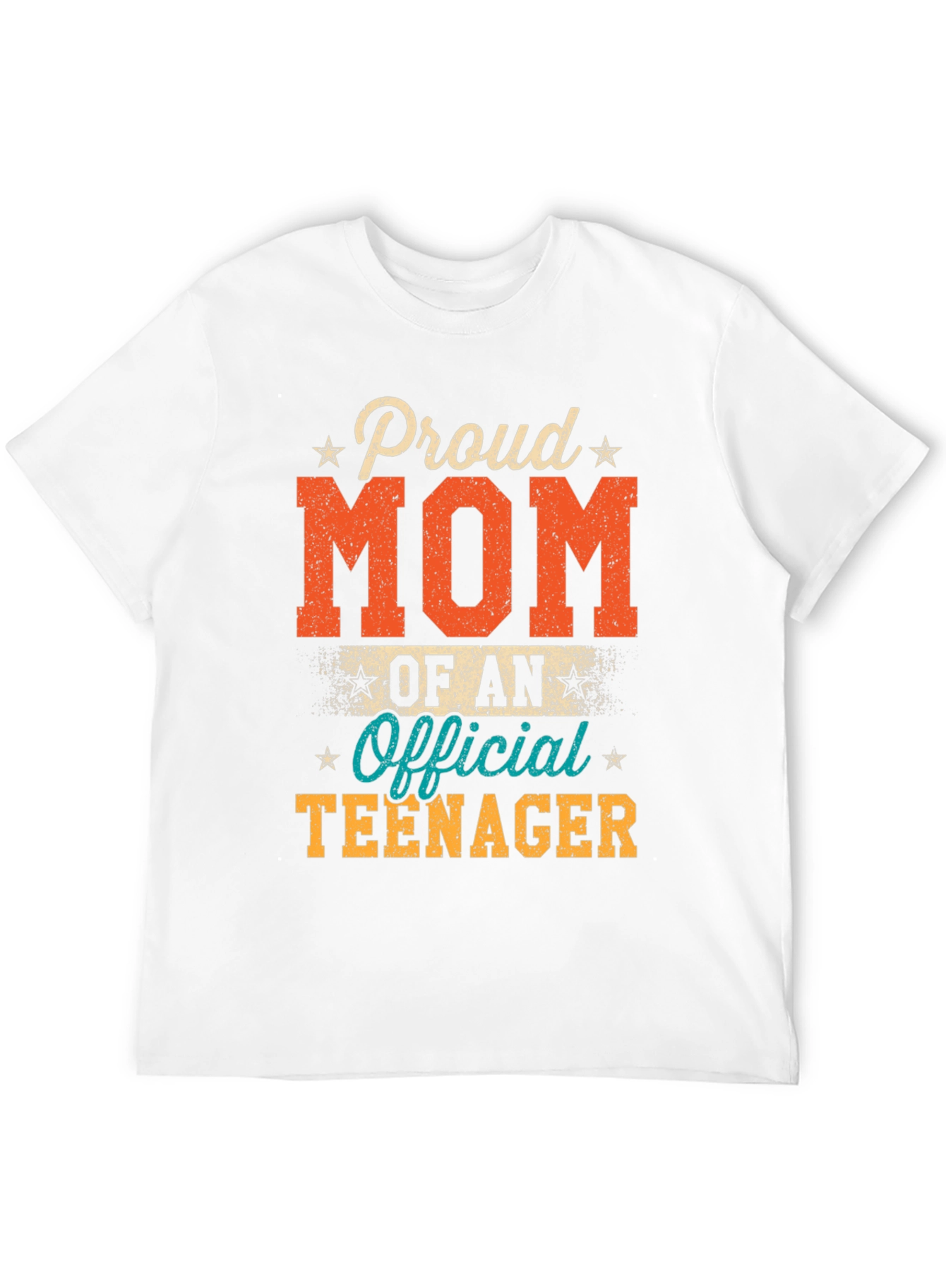 Proud Mom of an Official Teenager Black T-Shirt