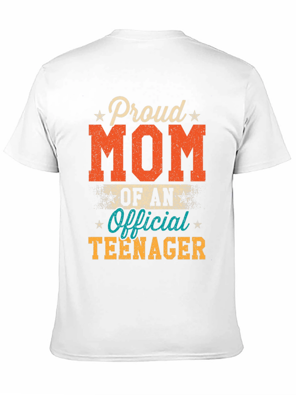 Proud Mom of an Official Teenager Black T-Shirt