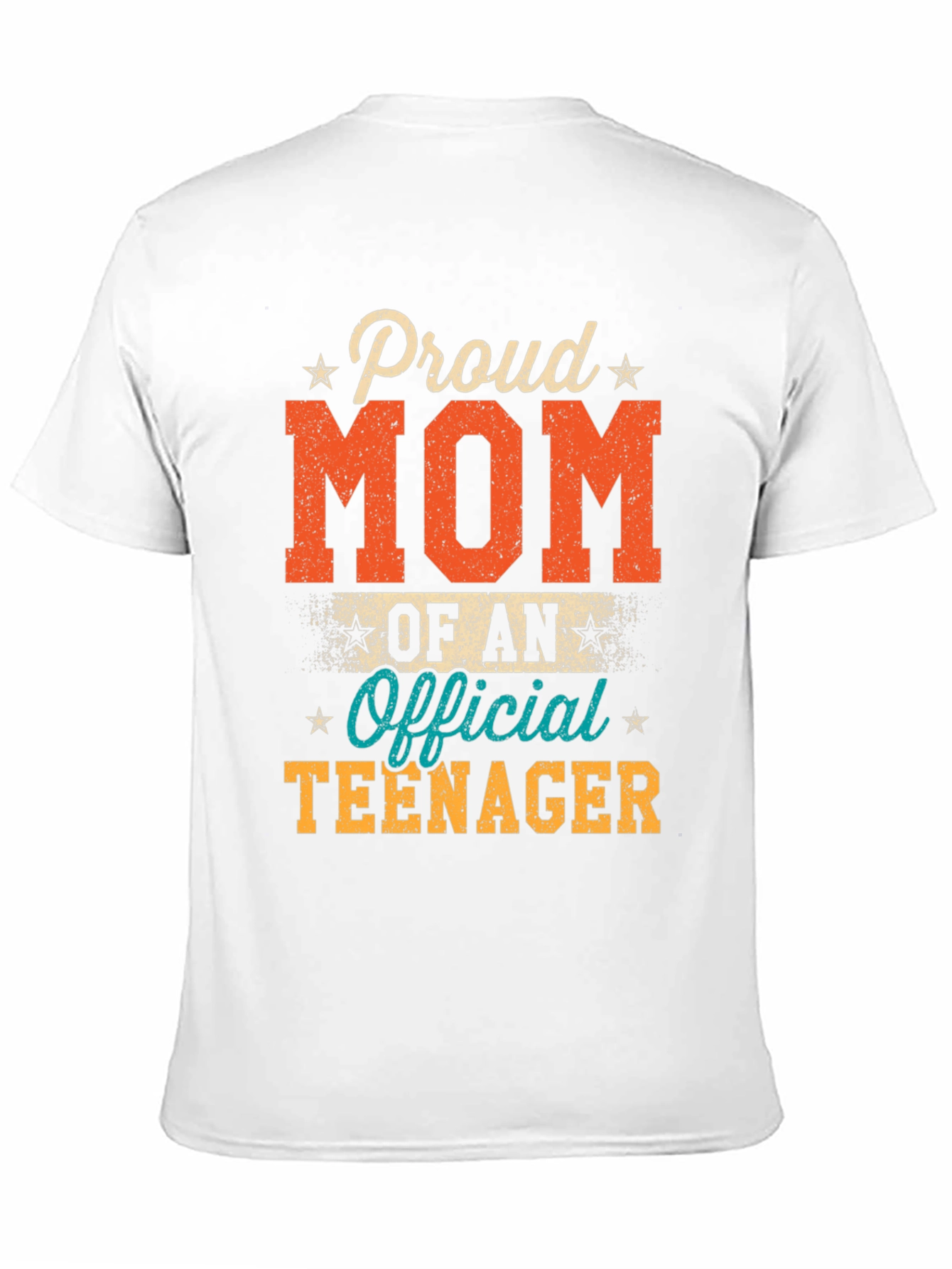 Proud Mom of an Official Teenager Black T-Shirt