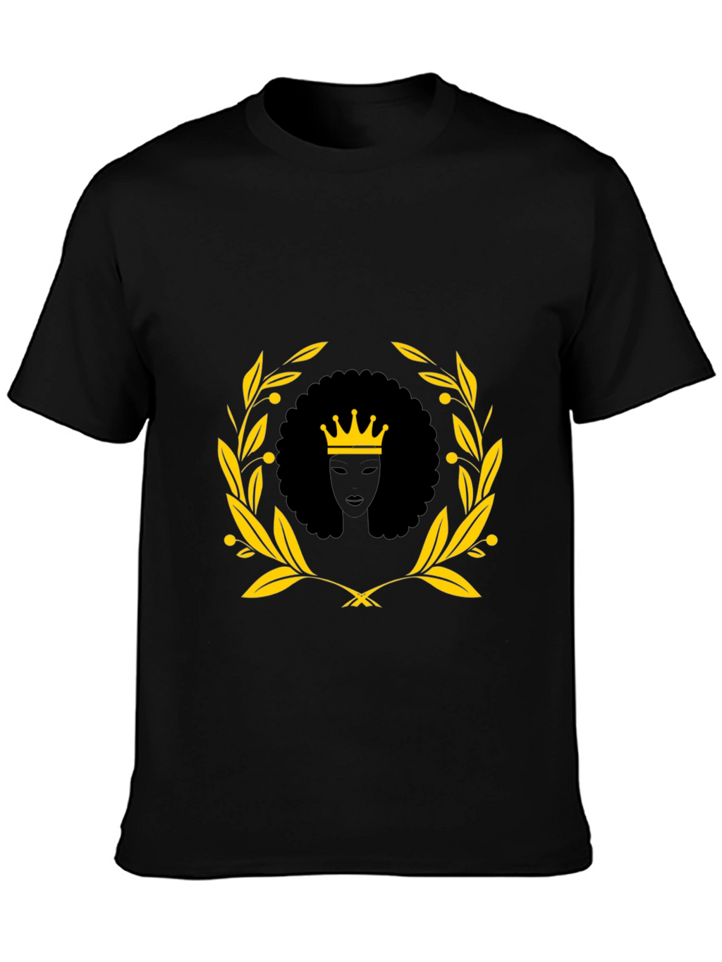 Black Queen Graphic Tee - Afro Crown Unisex T-Shirt