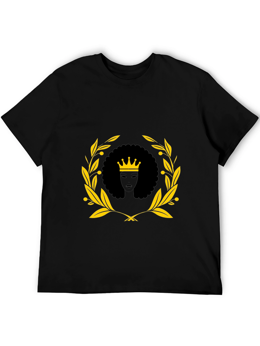 Black Queen Graphic Tee - Afro Crown Unisex T-Shirt
