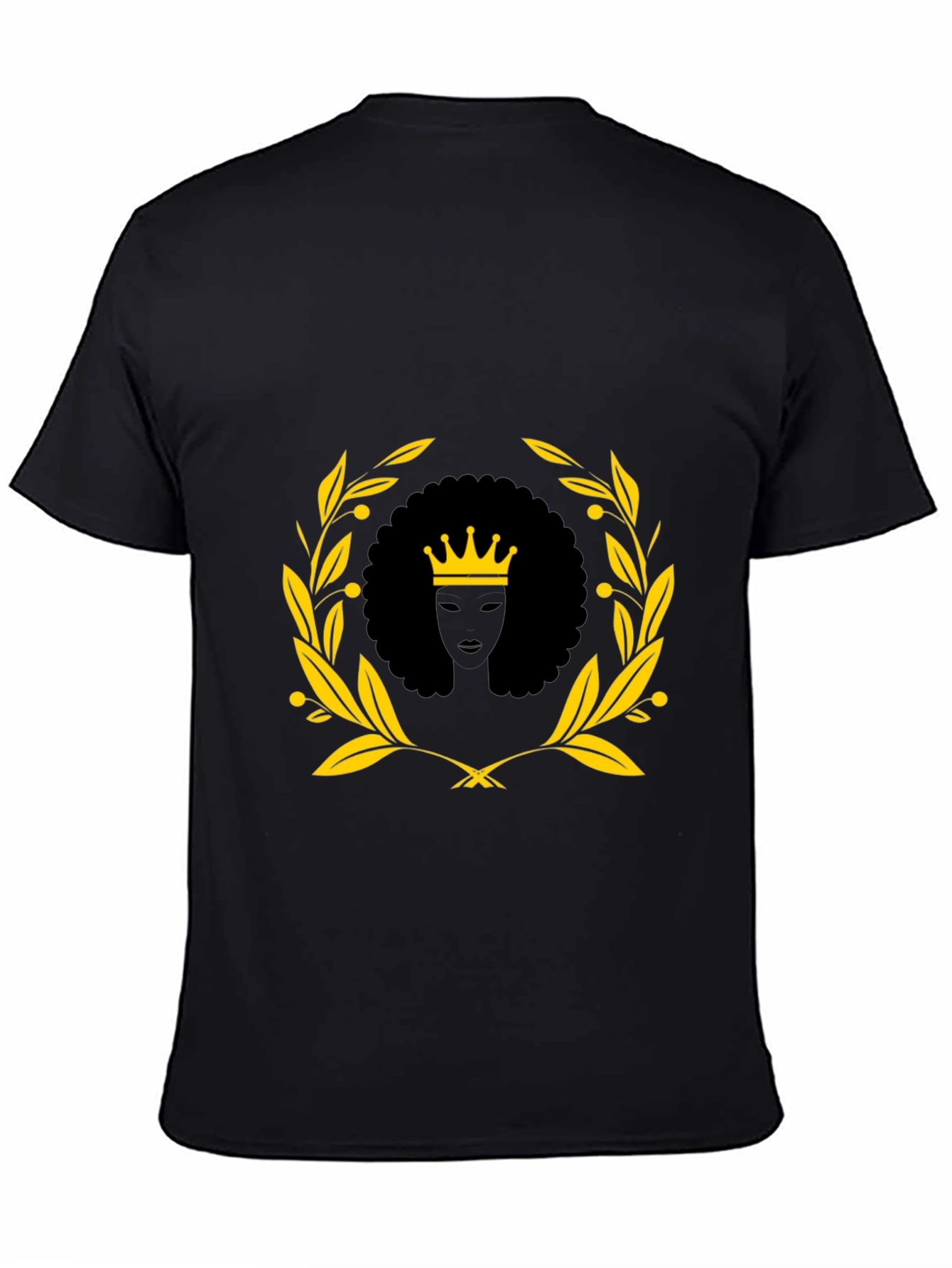 Black Queen Graphic Tee - Afro Crown Unisex T-Shirt