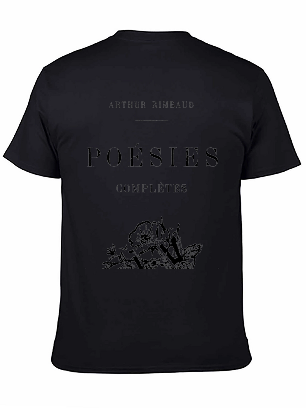 Arthur Rimbaud Poésies Complètes Black T-Shirt