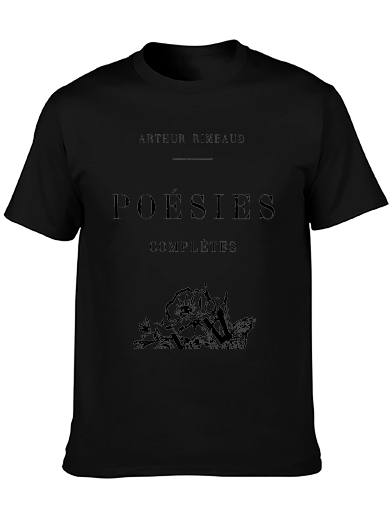 Arthur Rimbaud Poésies Complètes Black T-Shirt