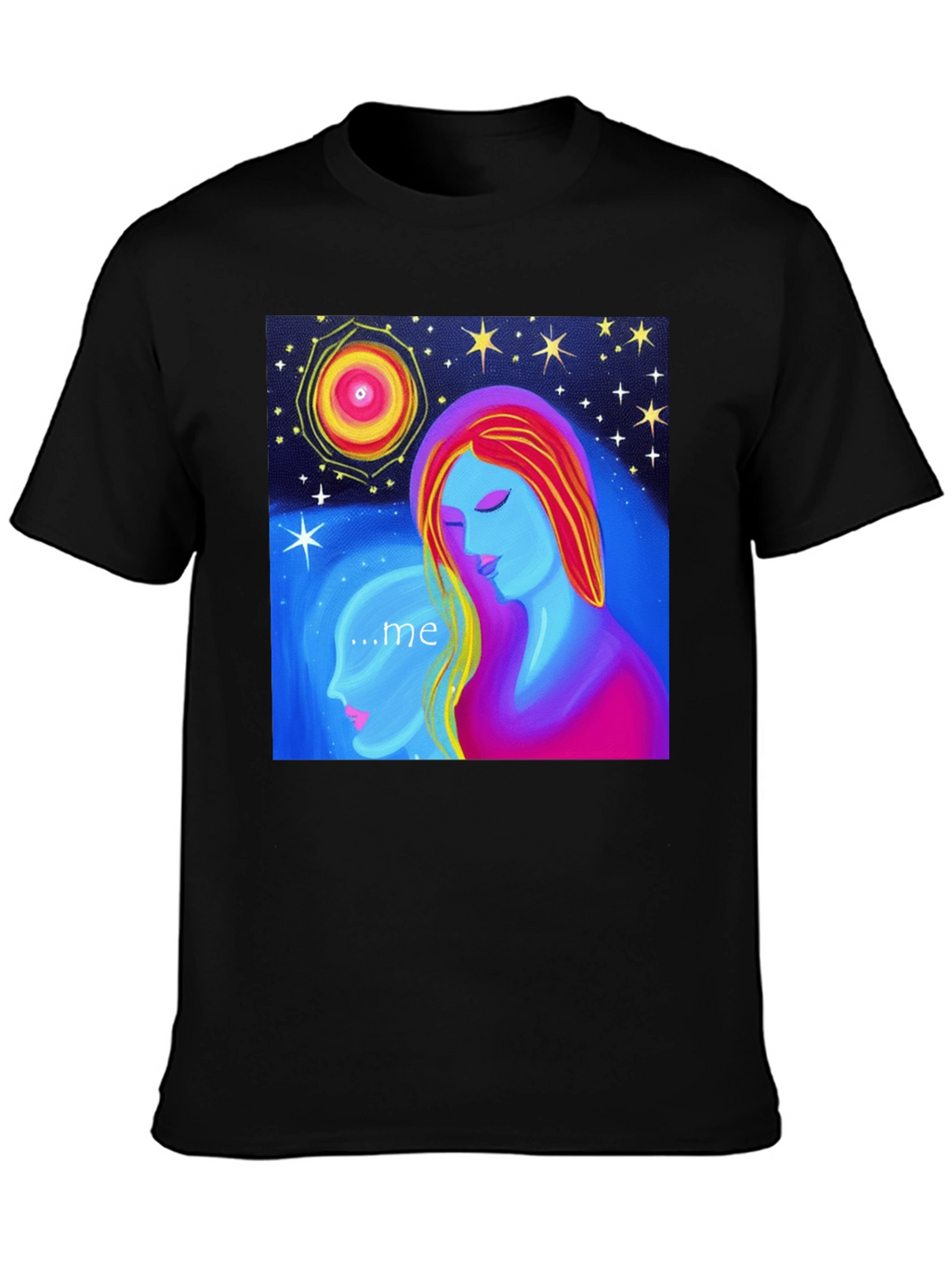 Abstract Art T-Shirt - Celestial Woman & Inner Self