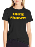 Radiate Positivity Graphic Tee - Black
