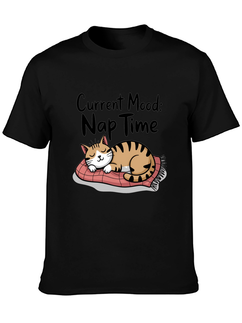 Nap Time Cat T-Shirt - Current Mood Graphic Tee
