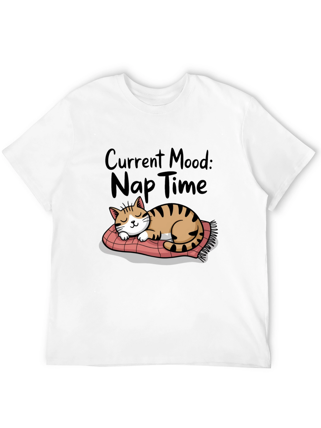 Nap Time Cat T-Shirt - Current Mood Graphic Tee