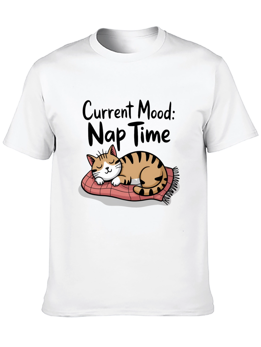 Nap Time Cat T-Shirt - Current Mood Graphic Tee