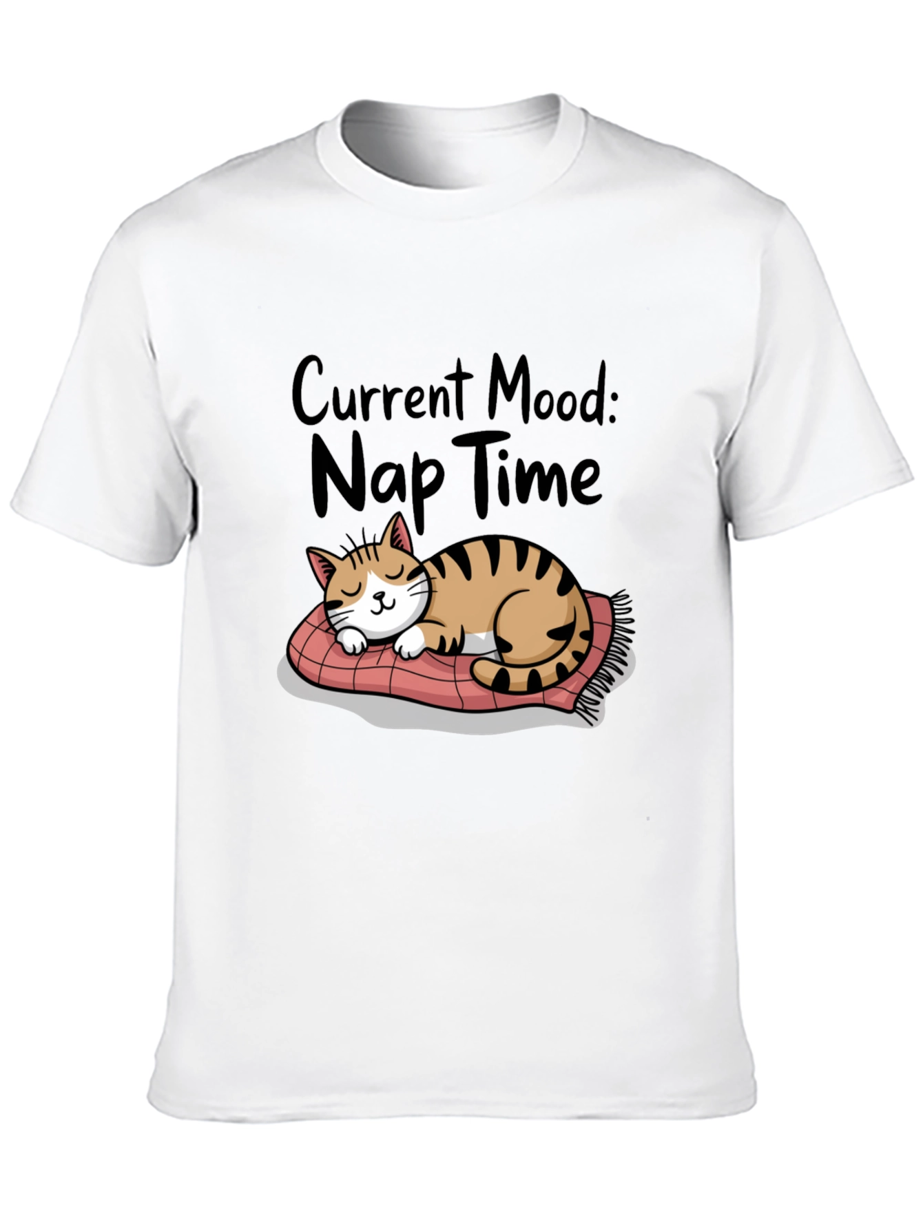 Nap Time Cat T-Shirt - Current Mood Graphic Tee