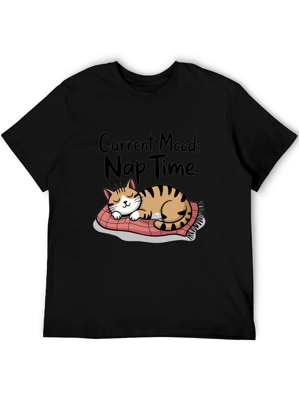 Nap Time Cat T-Shirt - Current Mood Graphic Tee