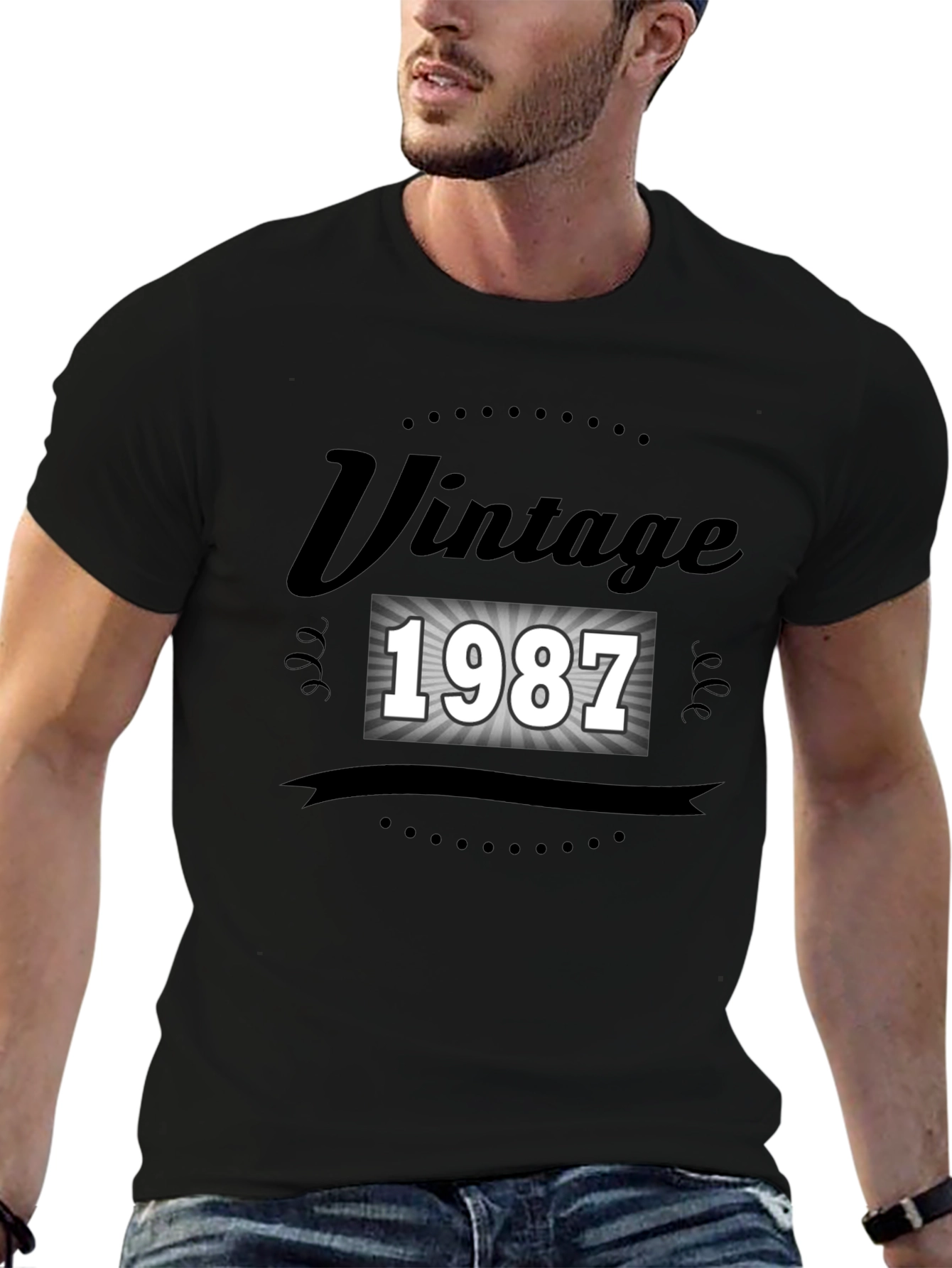 Vintage 1987 Graphic Tee - Classic Birthday Shirt
