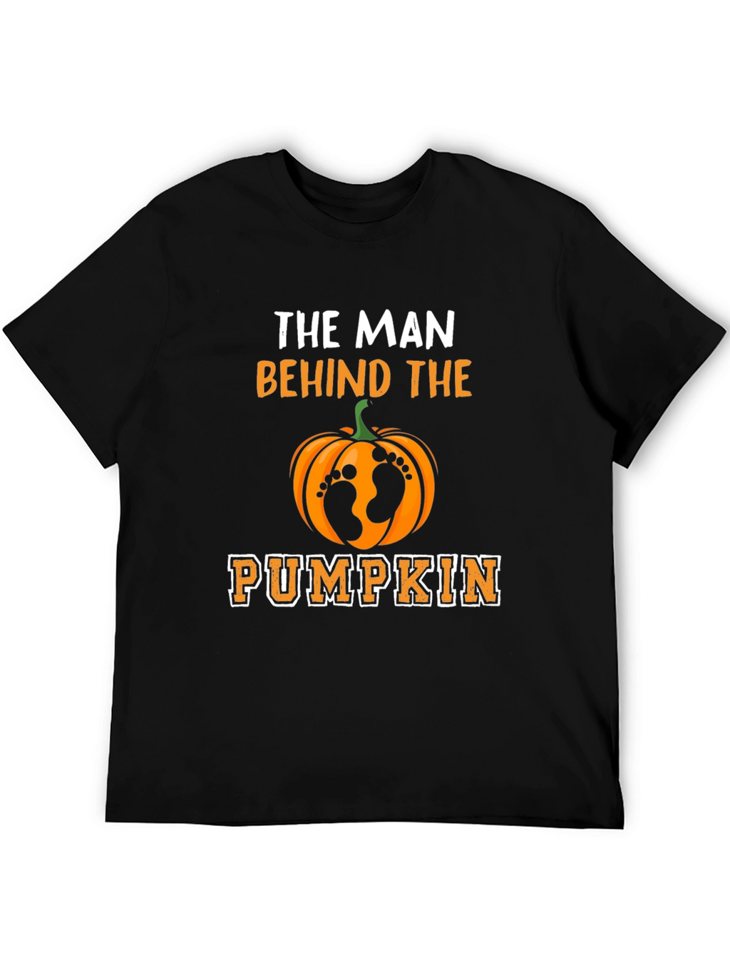 Man Behind the Pumpkin T-Shirt - Halloween Dad Tee