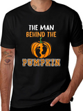 Man Behind the Pumpkin T-Shirt - Halloween Dad Tee