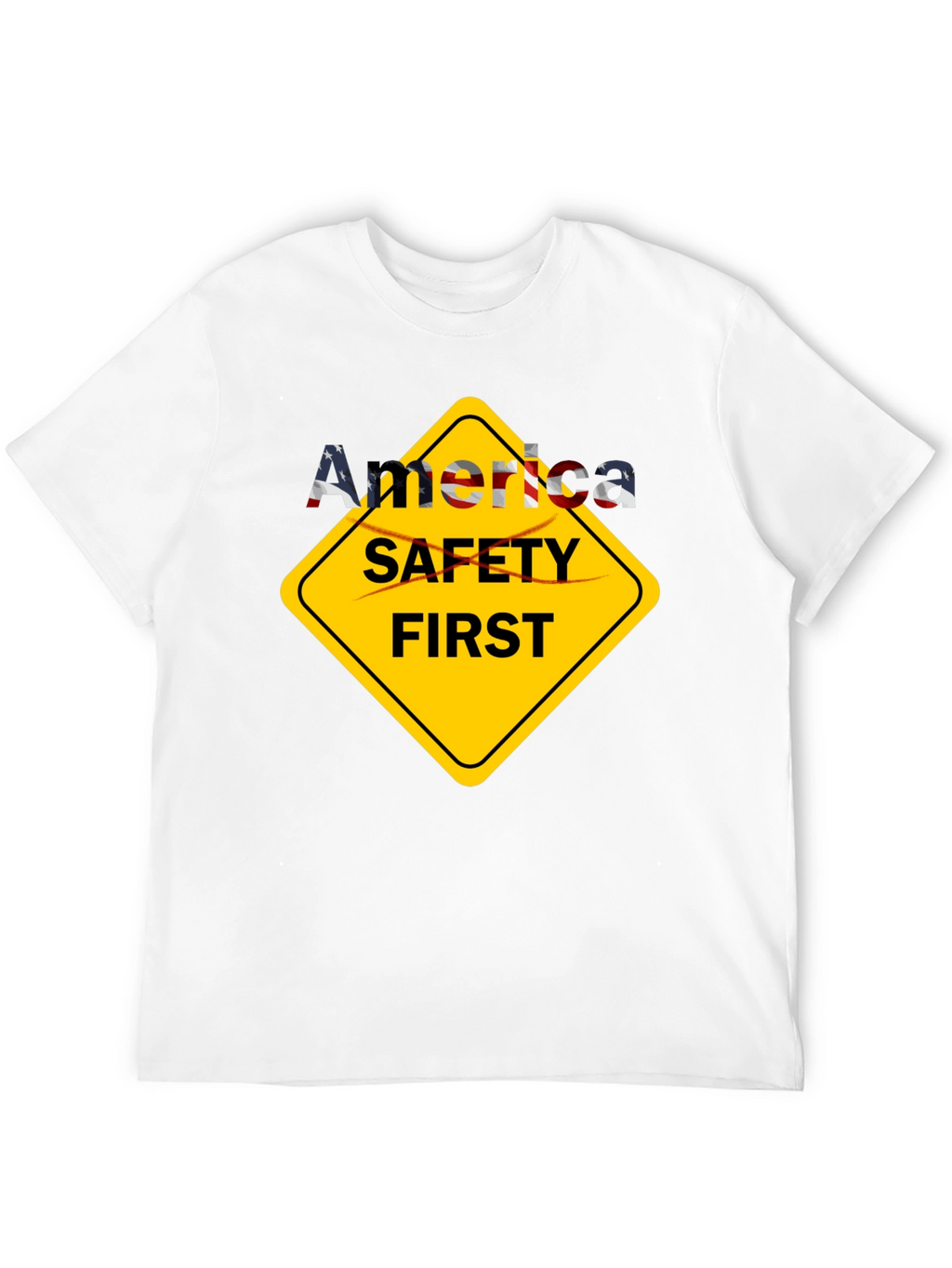 America Safety First T-Shirt - Patriotic Tee