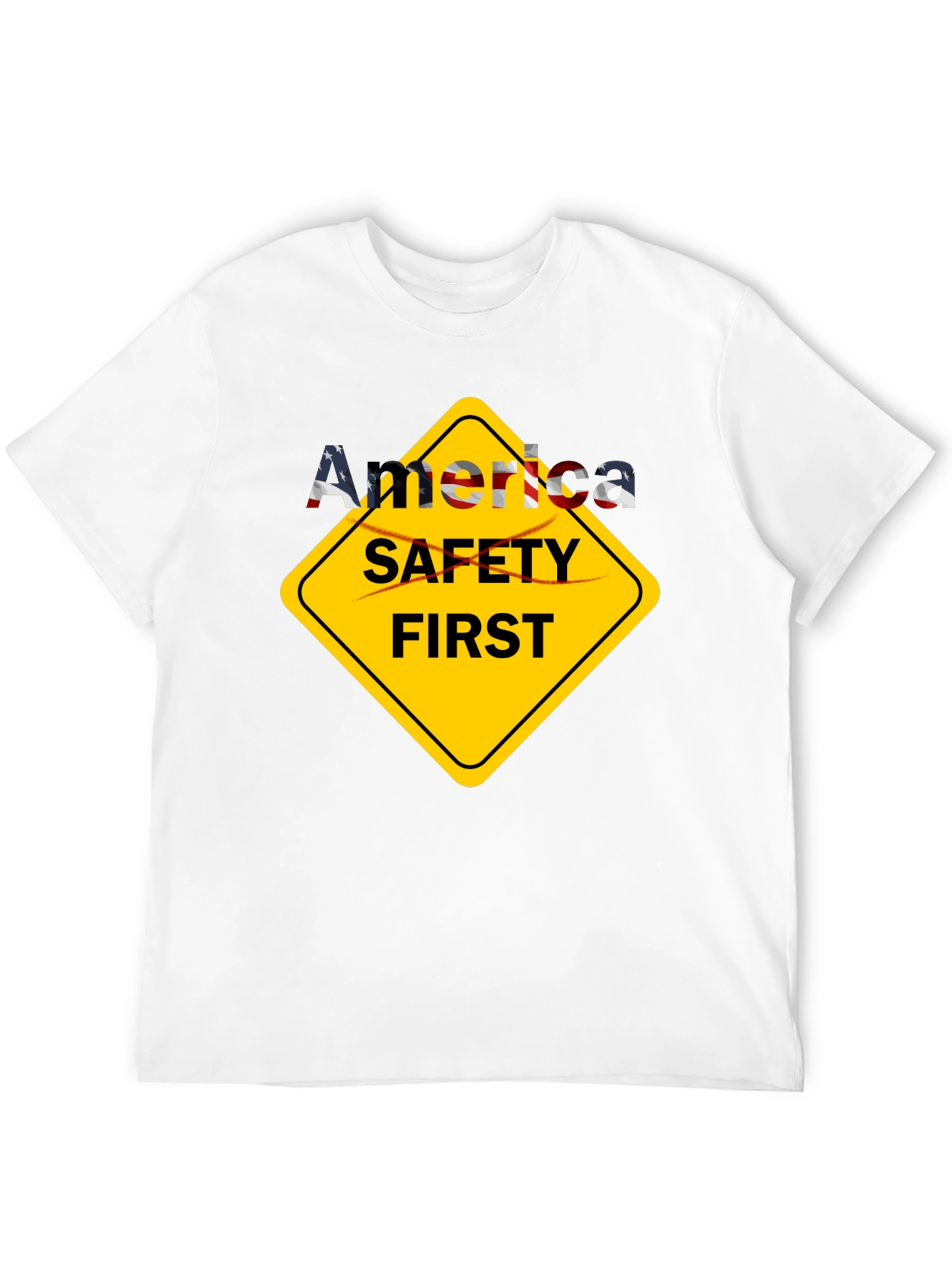 America Safety First T-Shirt - Patriotic Tee