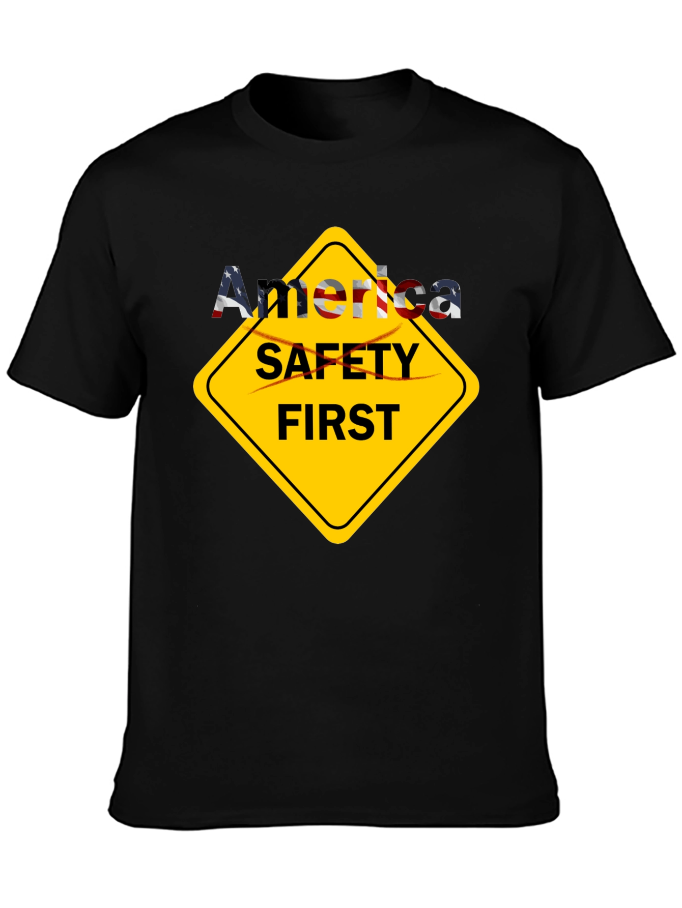 America Safety First T-Shirt - Patriotic Tee
