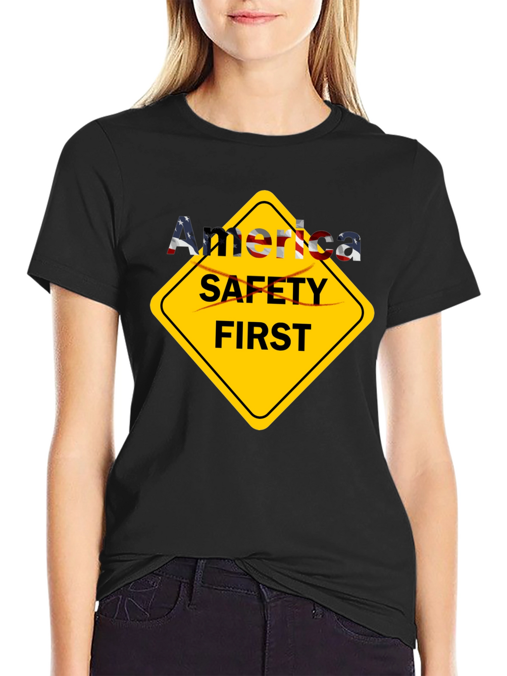 America Safety First T-Shirt - Patriotic Tee