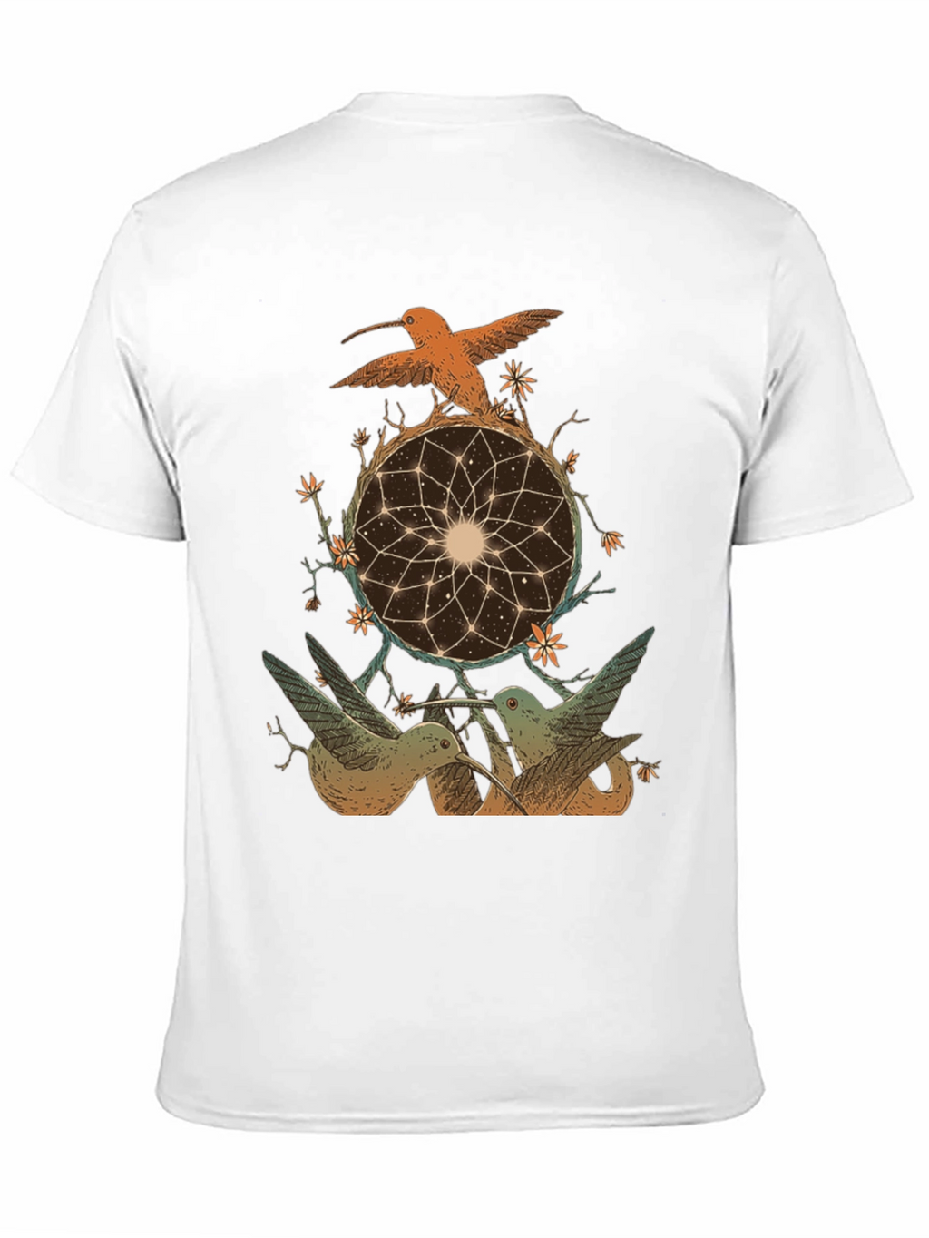 Hummingbird Dreamcatcher Graphic Tee - Black