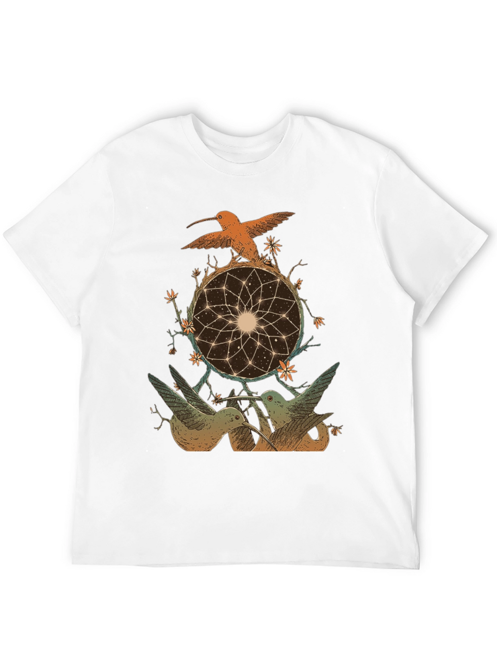 Hummingbird Dreamcatcher Graphic Tee - Black