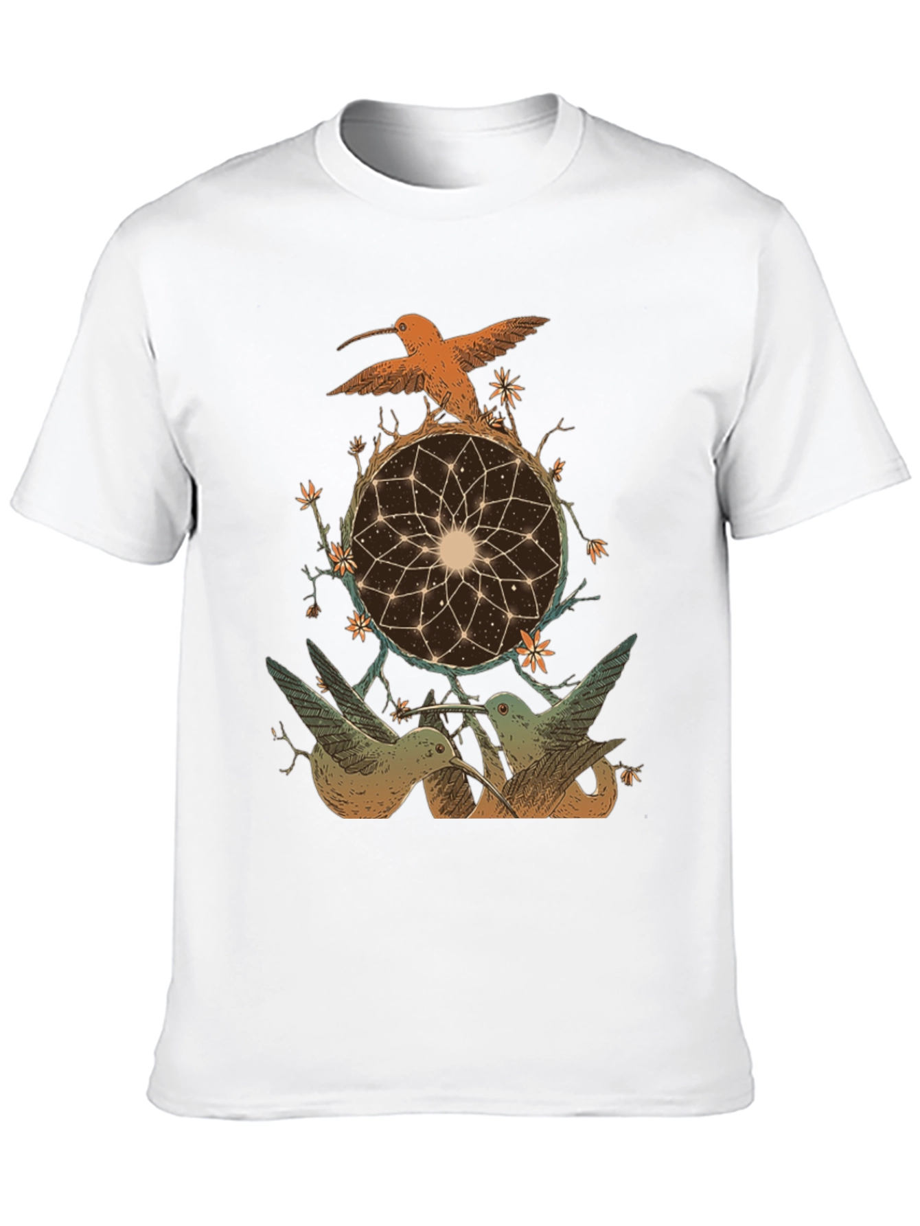 Hummingbird Dreamcatcher Graphic Tee - Black