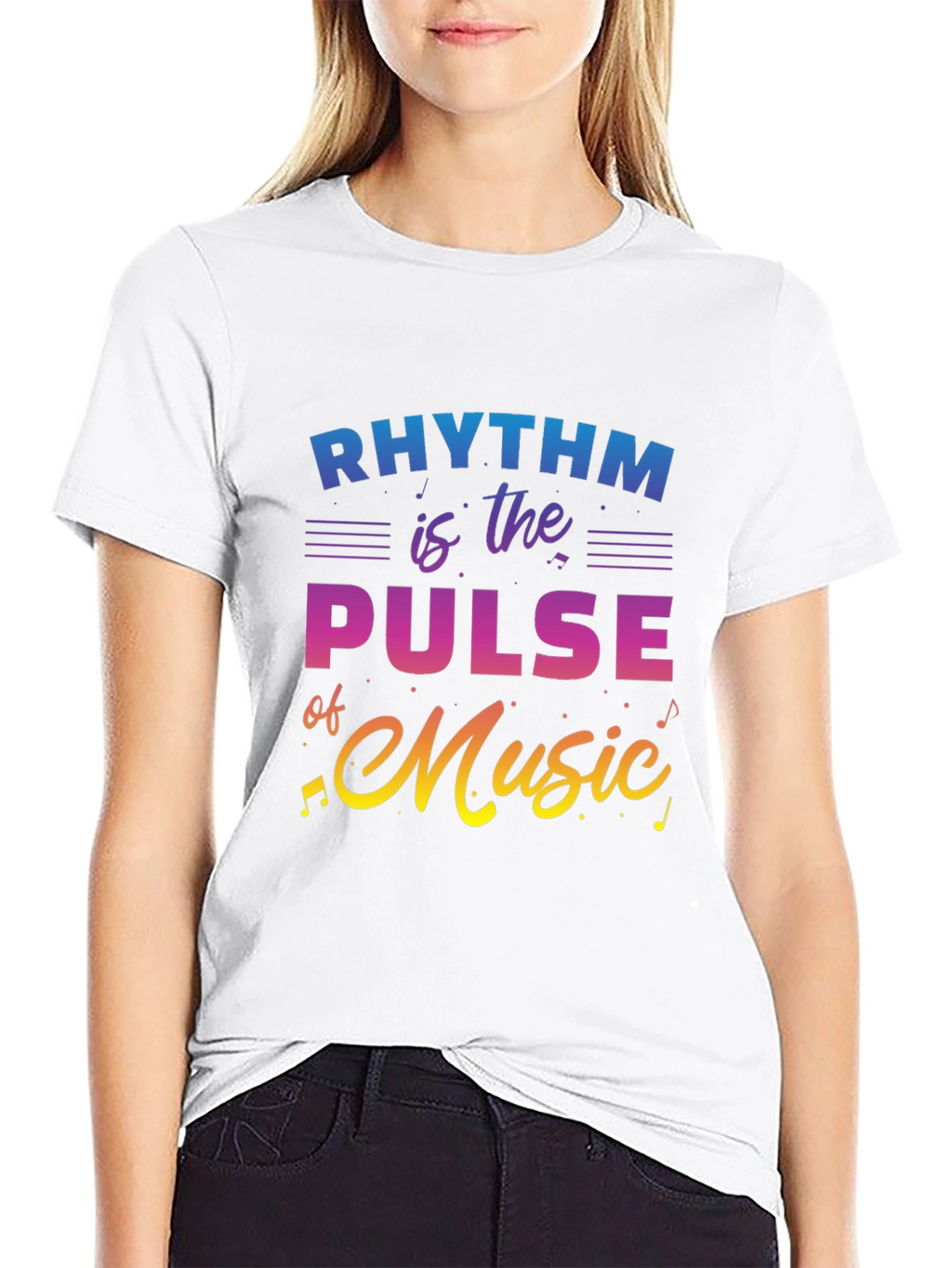 Rhythm is the Pulse of Music Graphic Tee