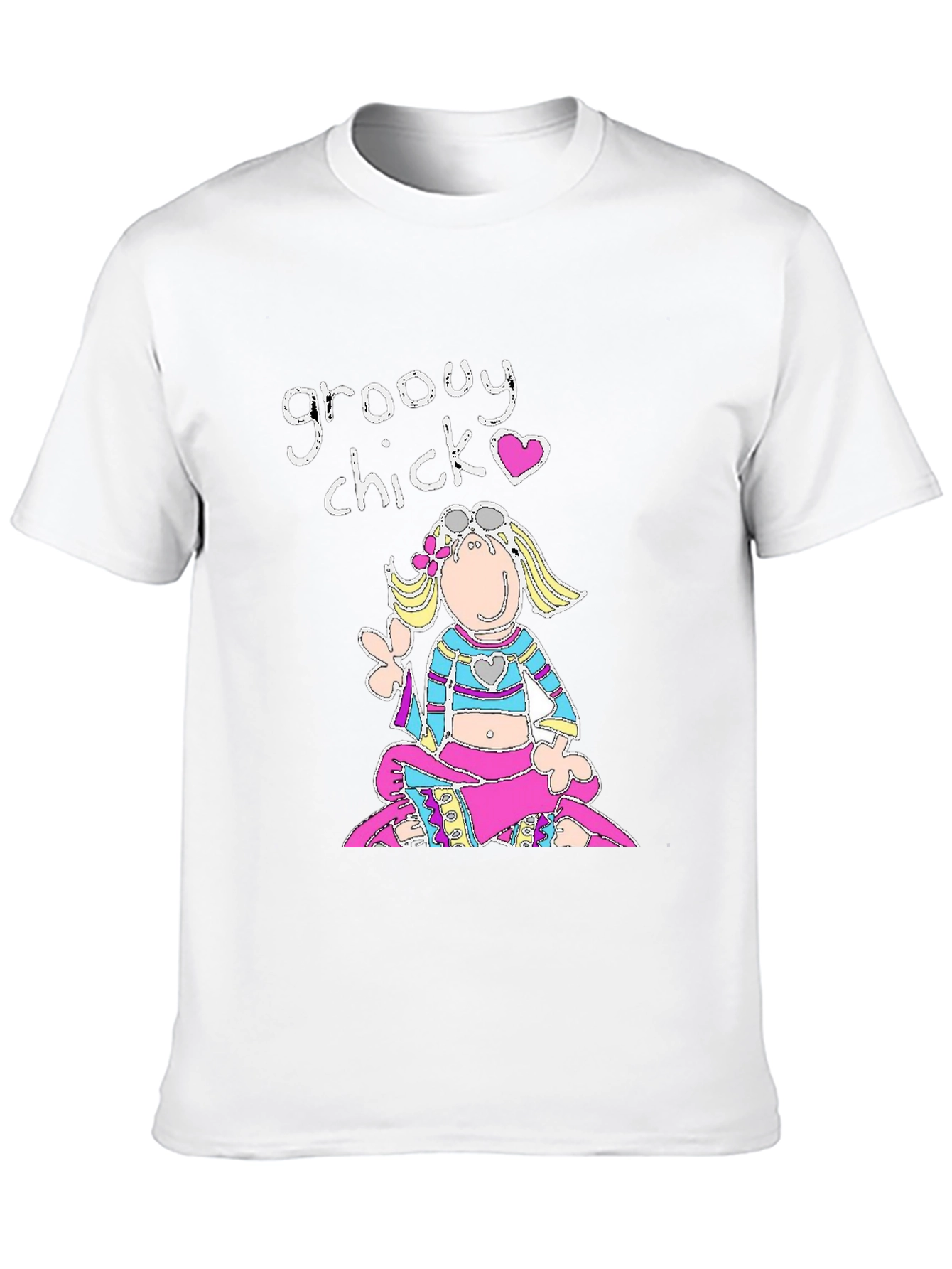 Groovy Chick Black Graphic T-Shirt