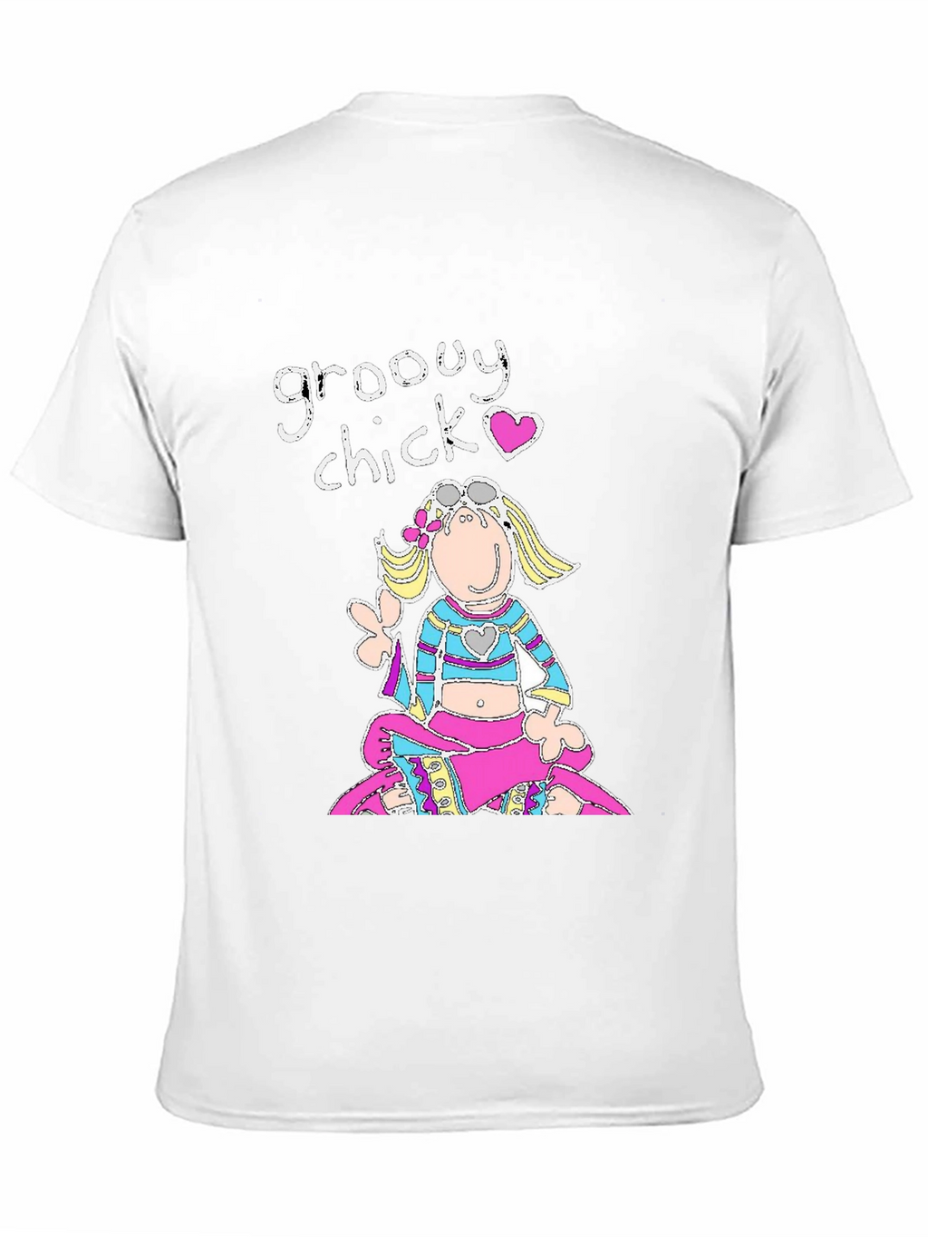 Groovy Chick Black Graphic T-Shirt