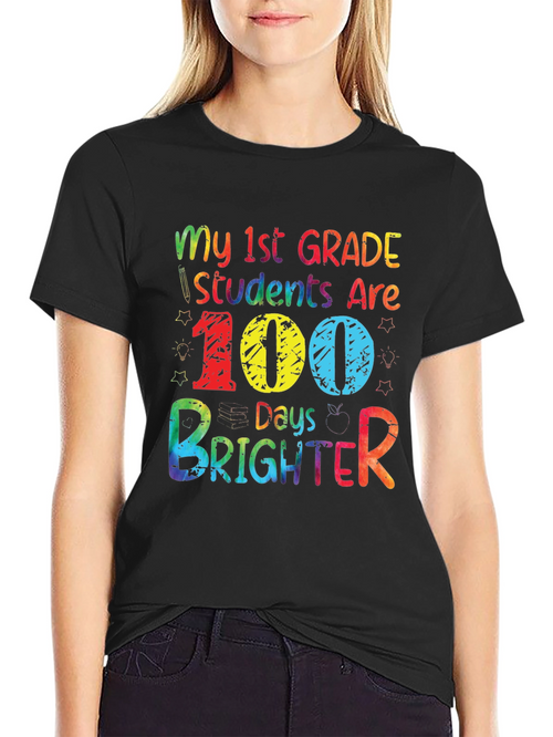 100 Days Brighter Teacher T-Shirt