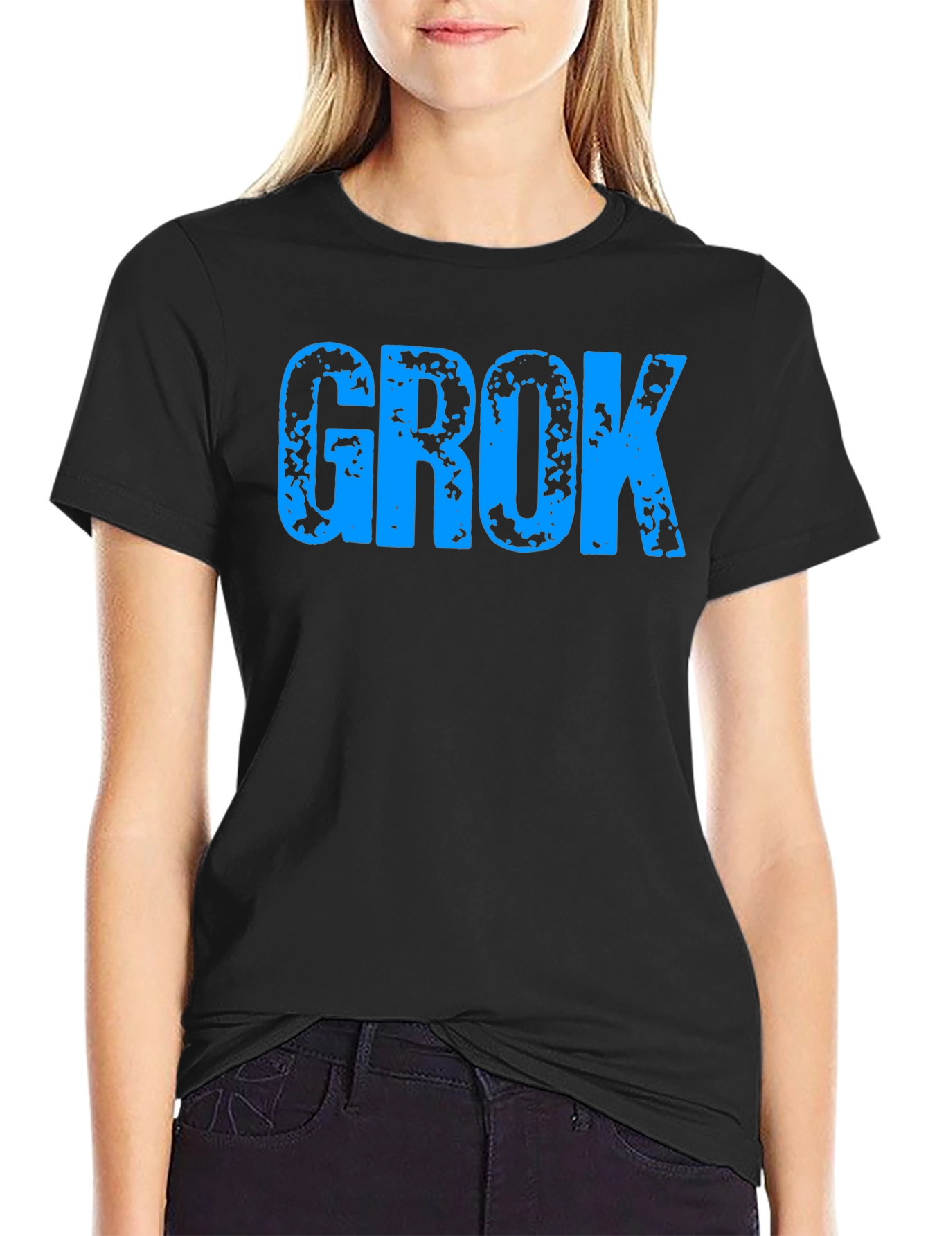Grok Distressed Graphic T-Shirt - Modern Casual Tee
