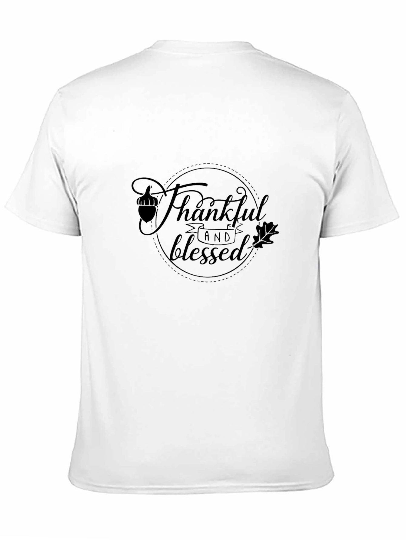 Thankful & Blessed Graphic Tee - Black