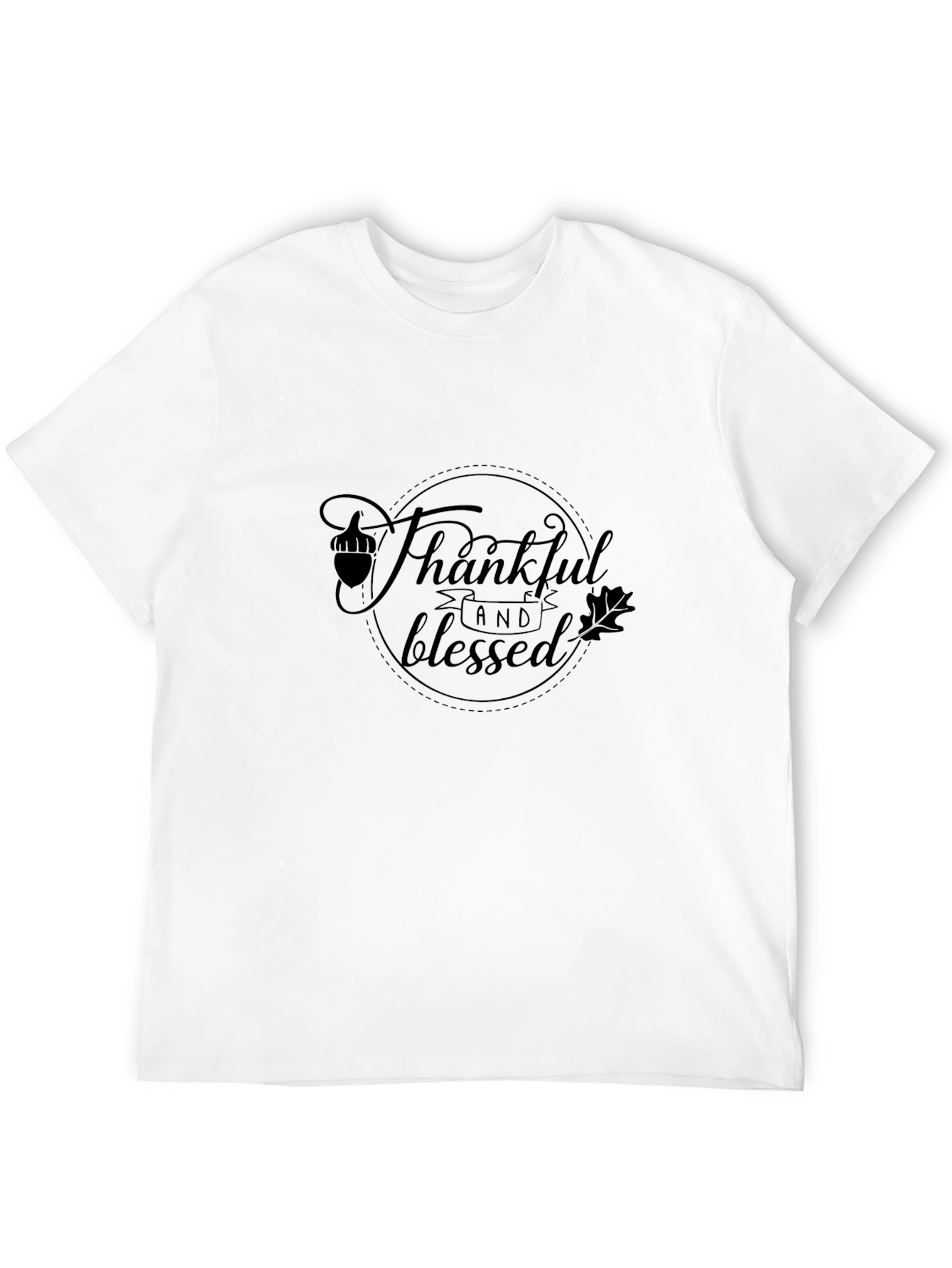 Thankful & Blessed Graphic Tee - Black