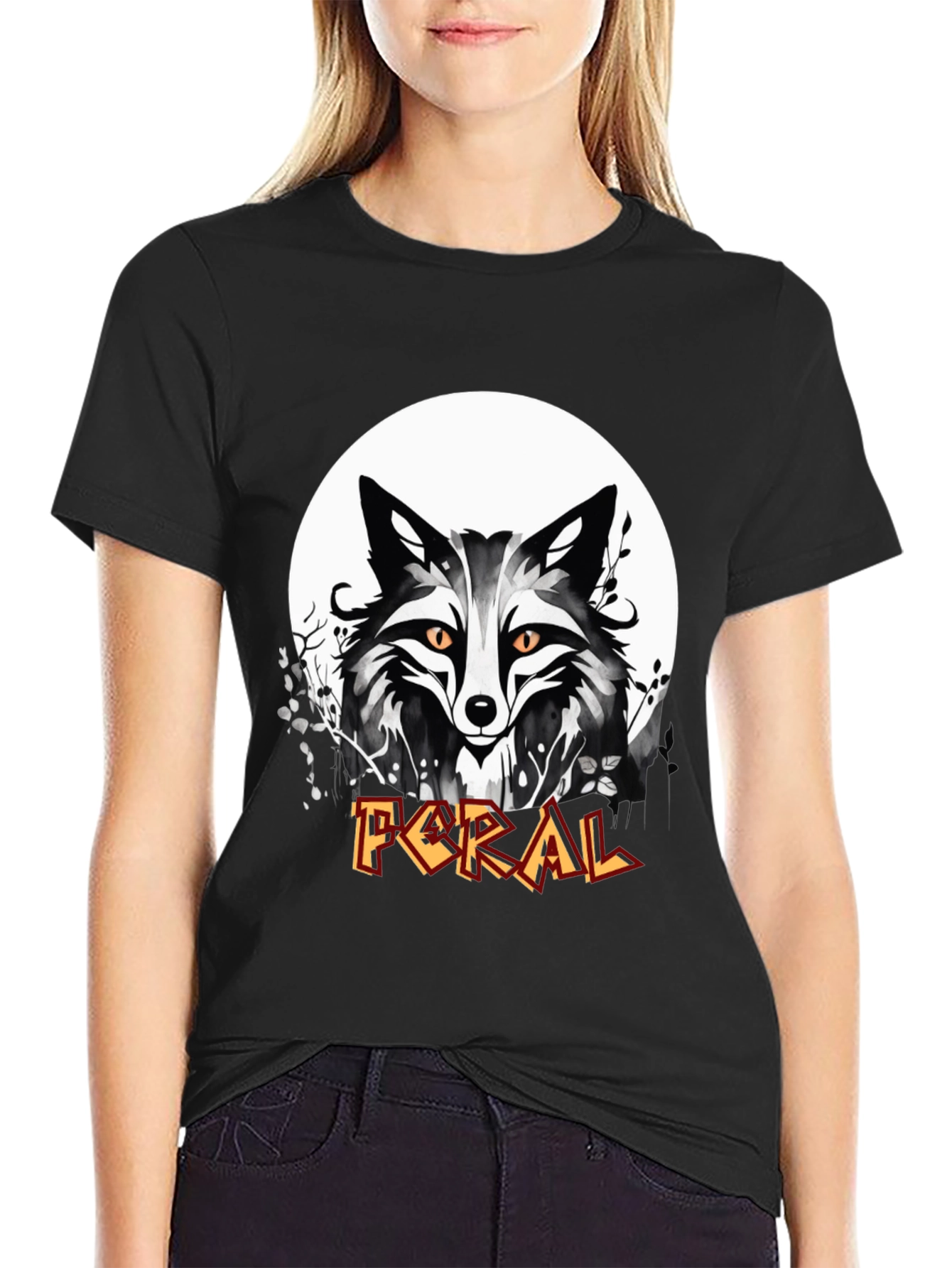 Feral Fox Graphic T-Shirt