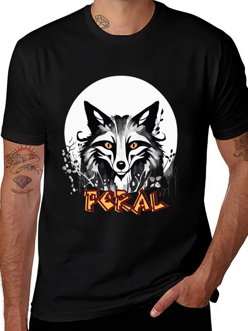 Feral Fox Graphic T-Shirt