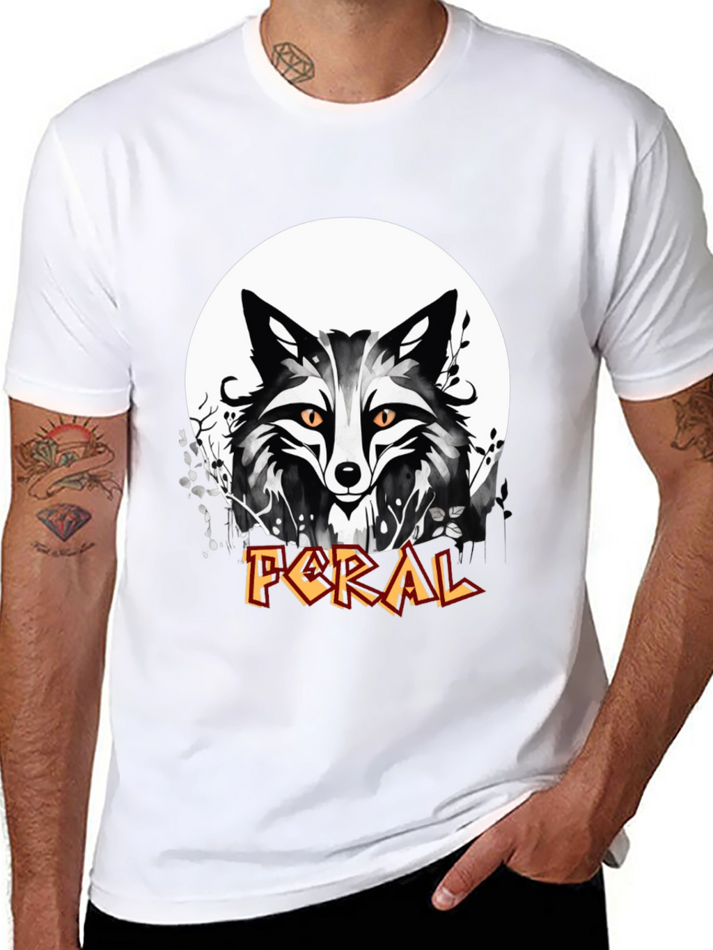 Feral Fox Graphic T-Shirt