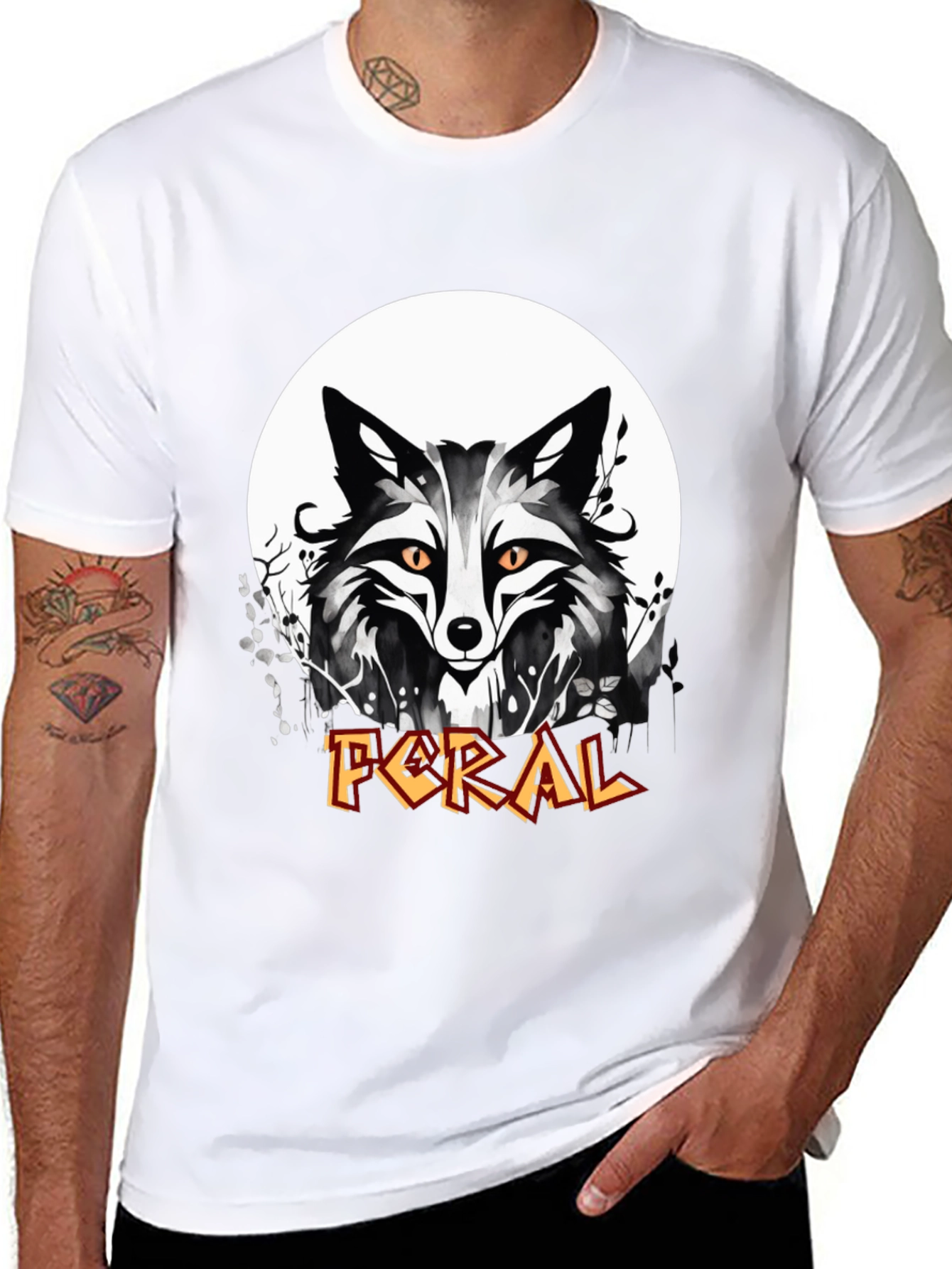 Feral Fox Graphic T-Shirt