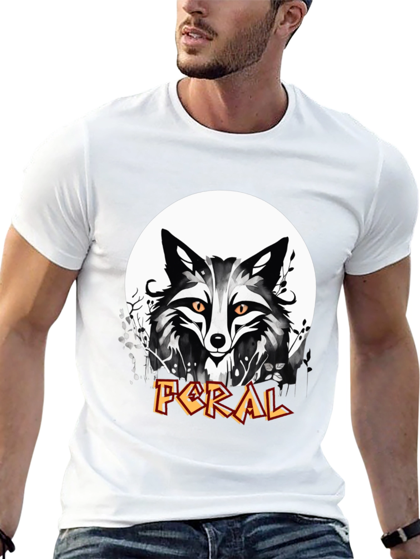 Feral Fox Graphic T-Shirt