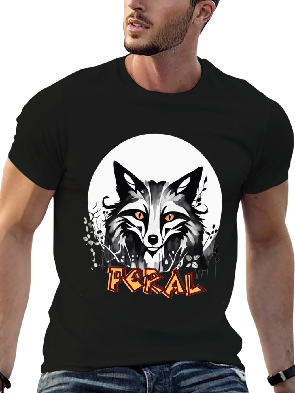 Feral Fox Graphic T-Shirt