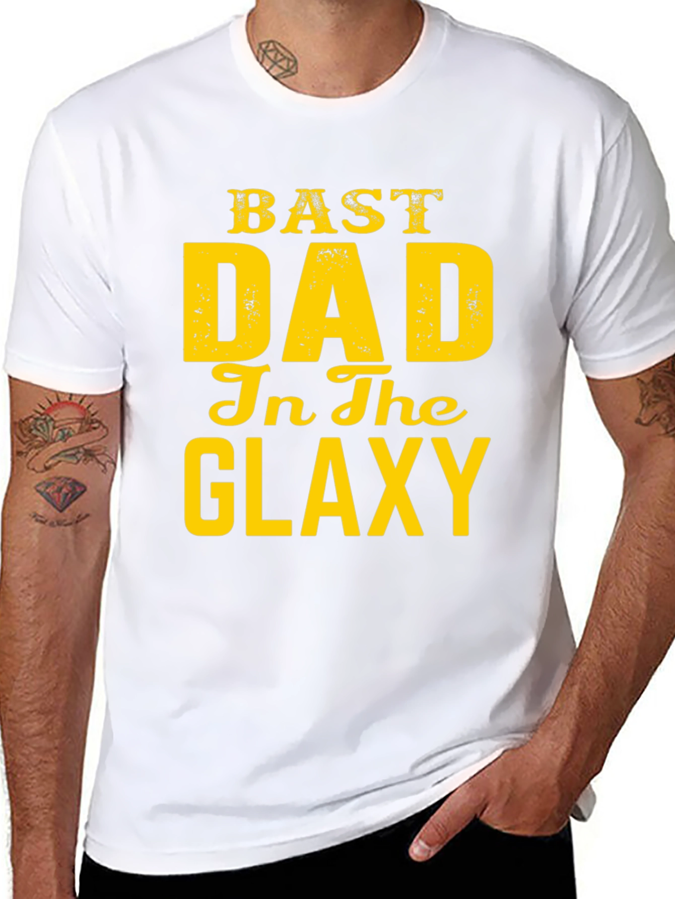 Best Dad in the Galaxy Graphic T-Shirt