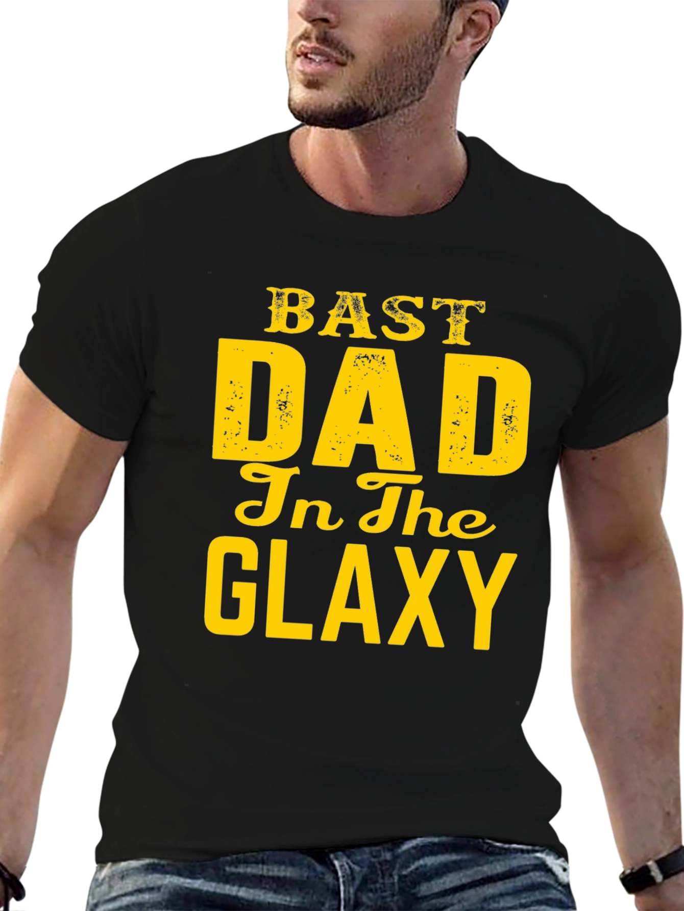 Best Dad in the Galaxy Graphic T-Shirt