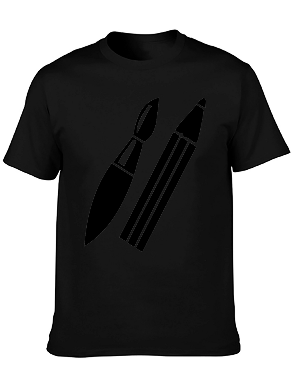 Artists Choice T-Shirt: Brush & Pencil Graphic Tee