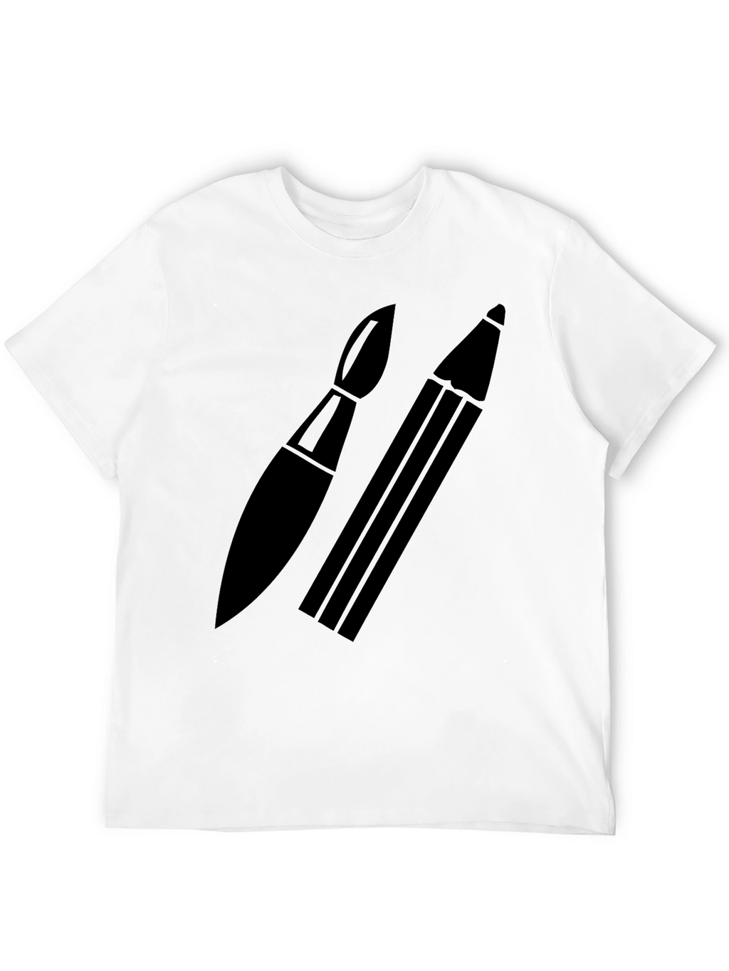 Artists Choice T-Shirt: Brush & Pencil Graphic Tee