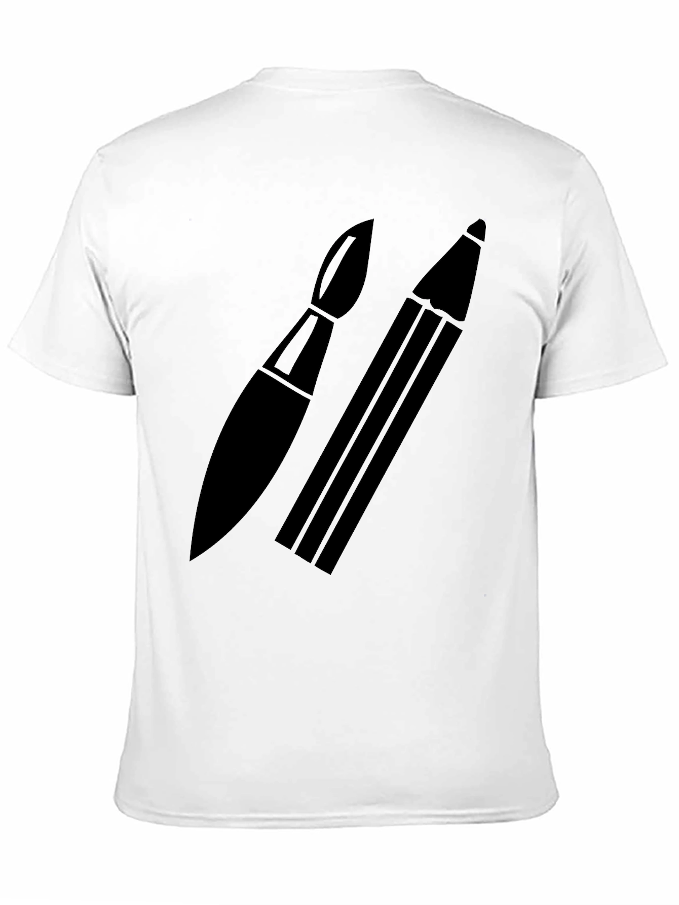 Artists Choice T-Shirt: Brush & Pencil Graphic Tee