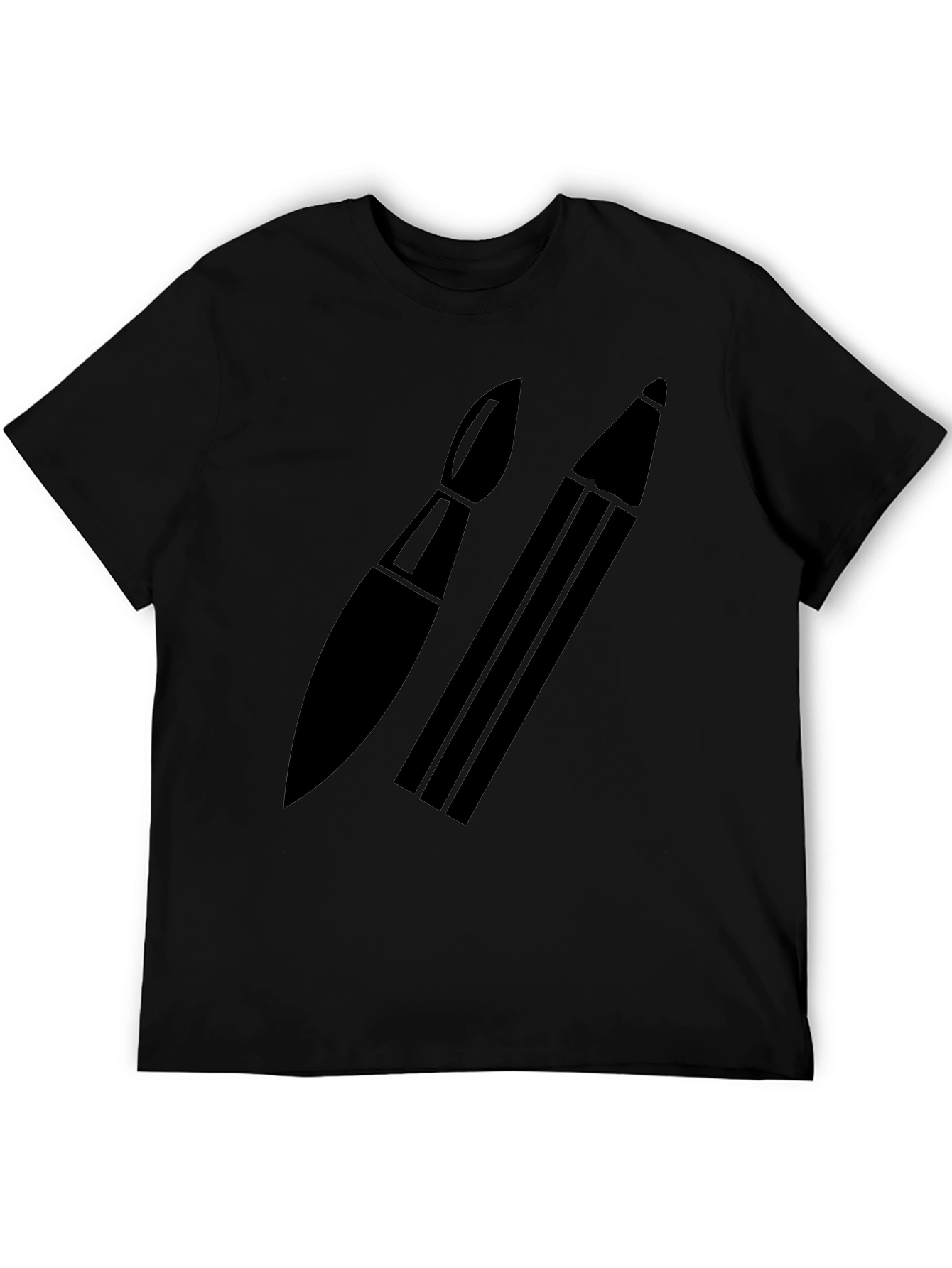 Artists Choice T-Shirt: Brush & Pencil Graphic Tee