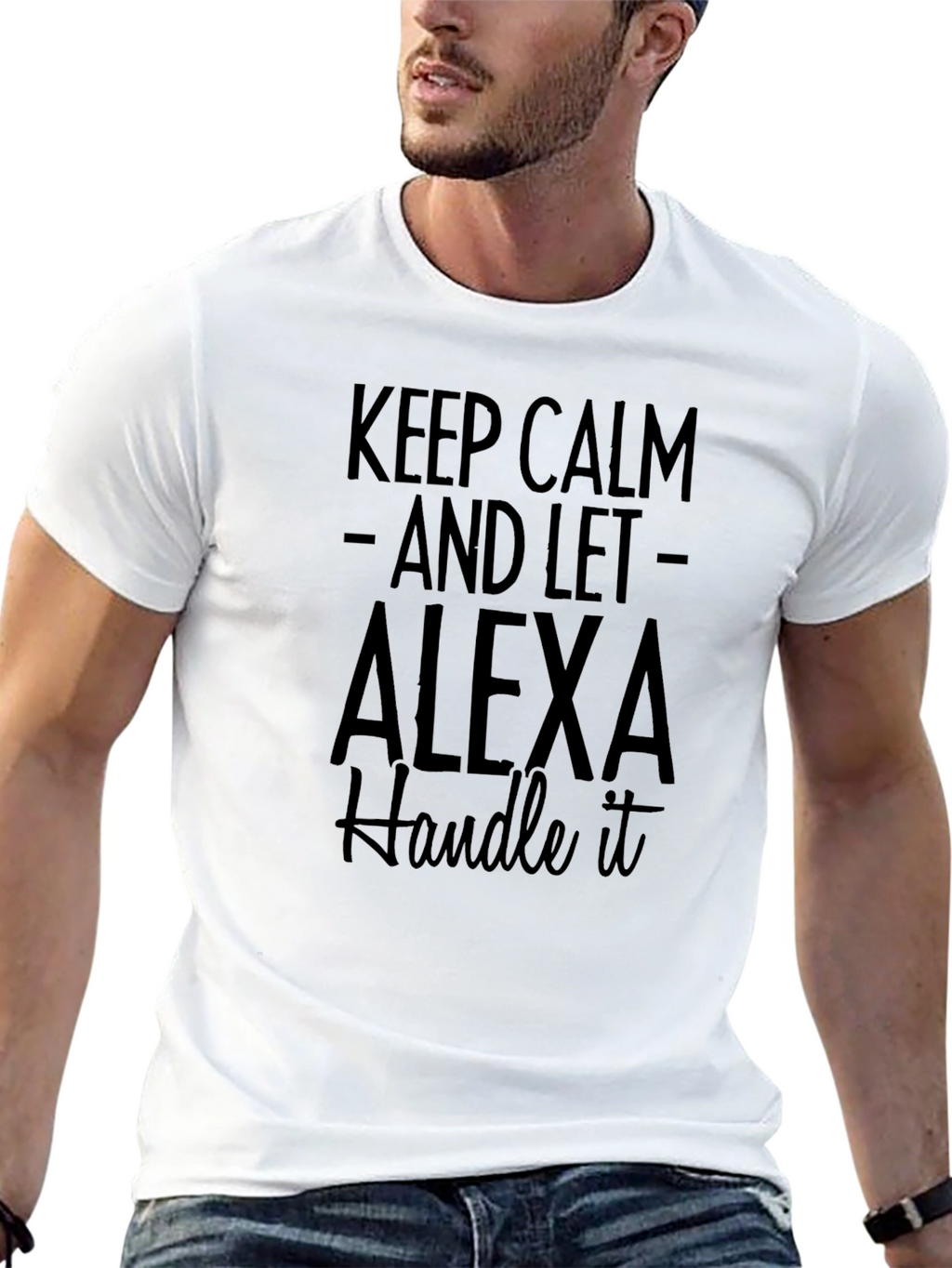Keep Calm Alexa T-Shirt - Funny Novelty Tee