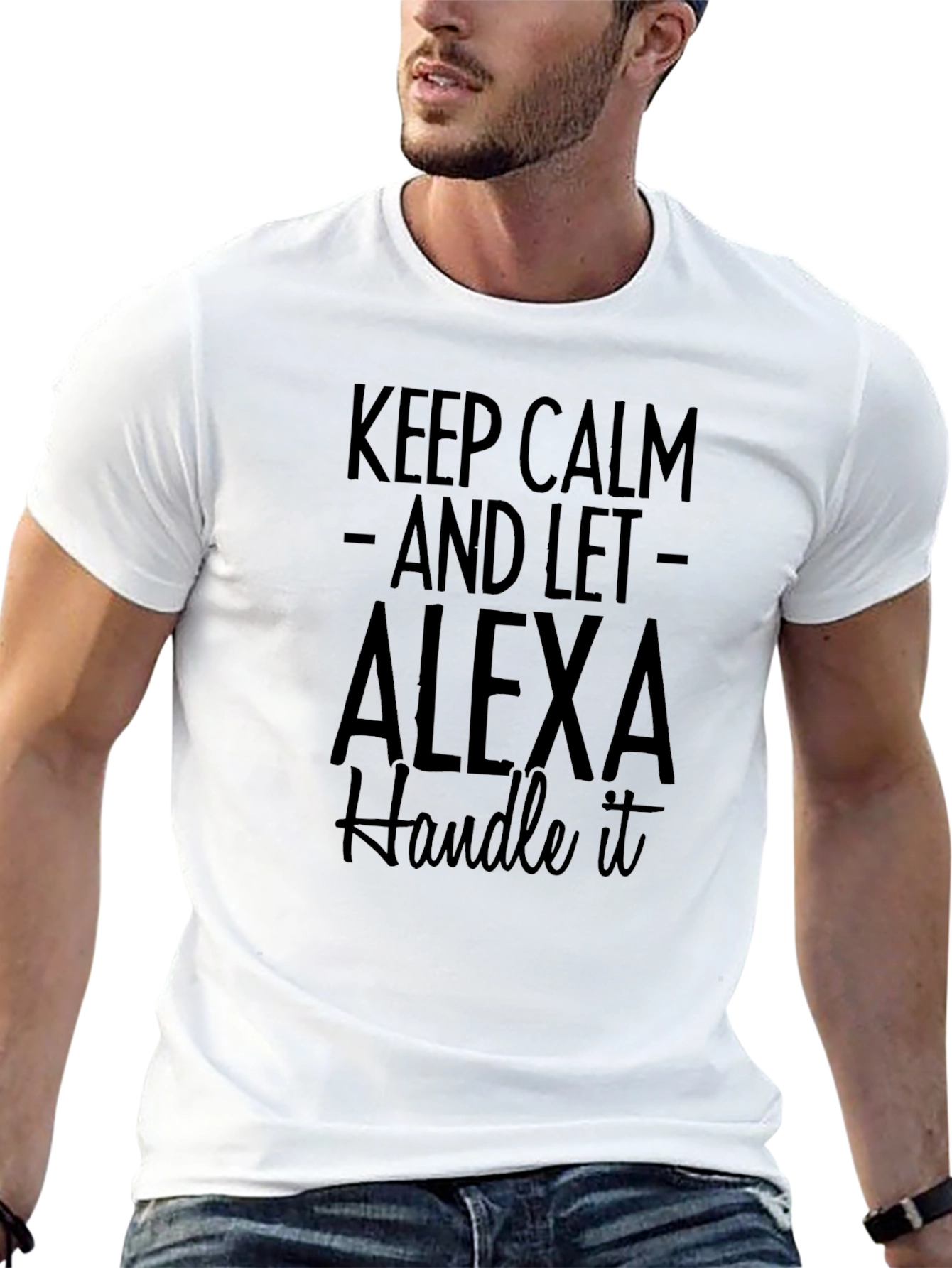 Keep Calm Alexa T-Shirt - Funny Novelty Tee